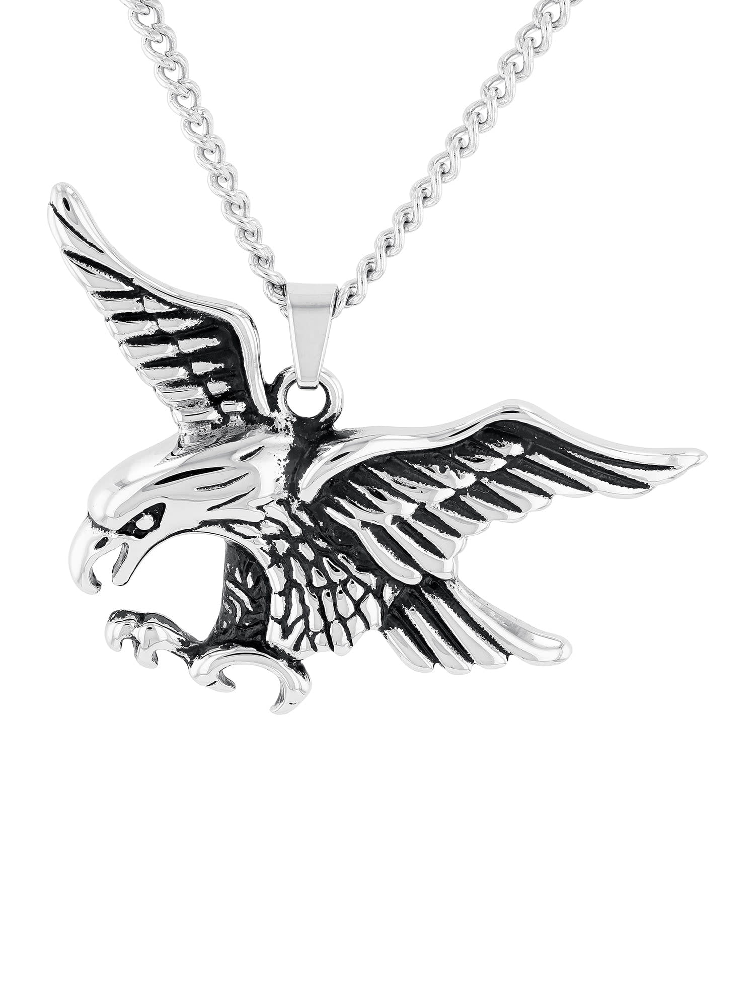 Polish Eagle Silver Pendant 1 Long