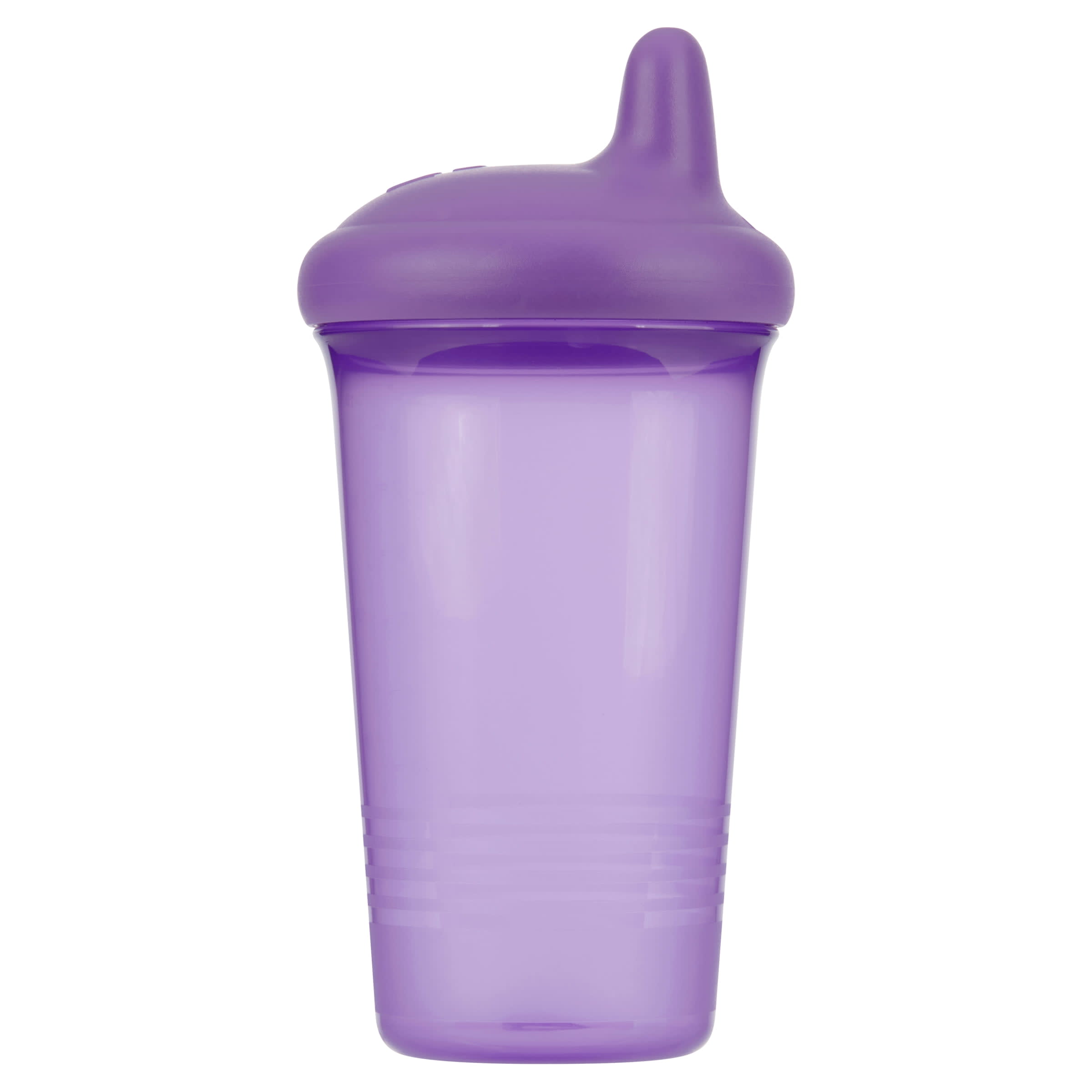 No Spill Sippy Silicone Cup with Straw (PURPLE)