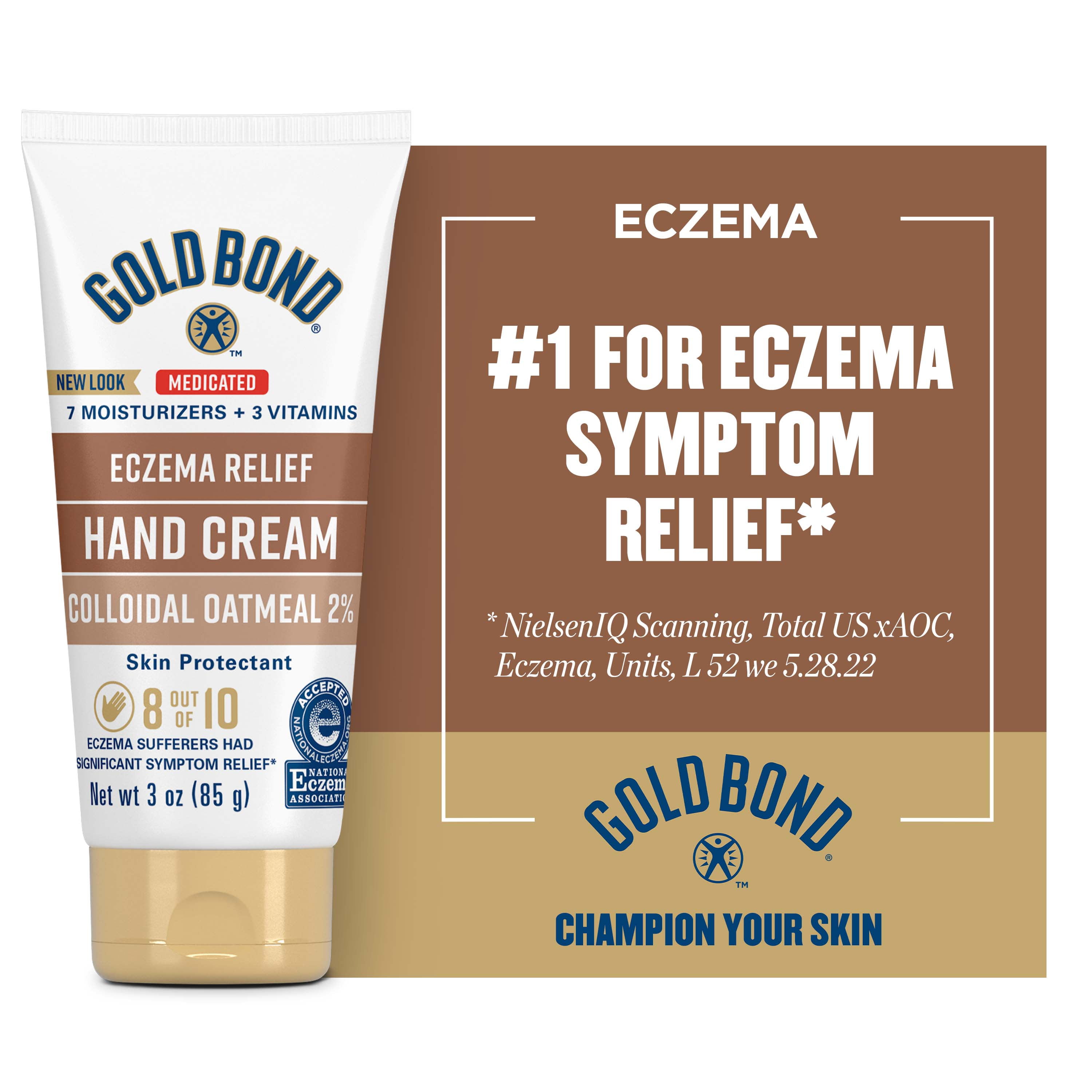 Gold Bond Hand Cream, Eczema Relief, 3oz Tube DroneUp Delivery
