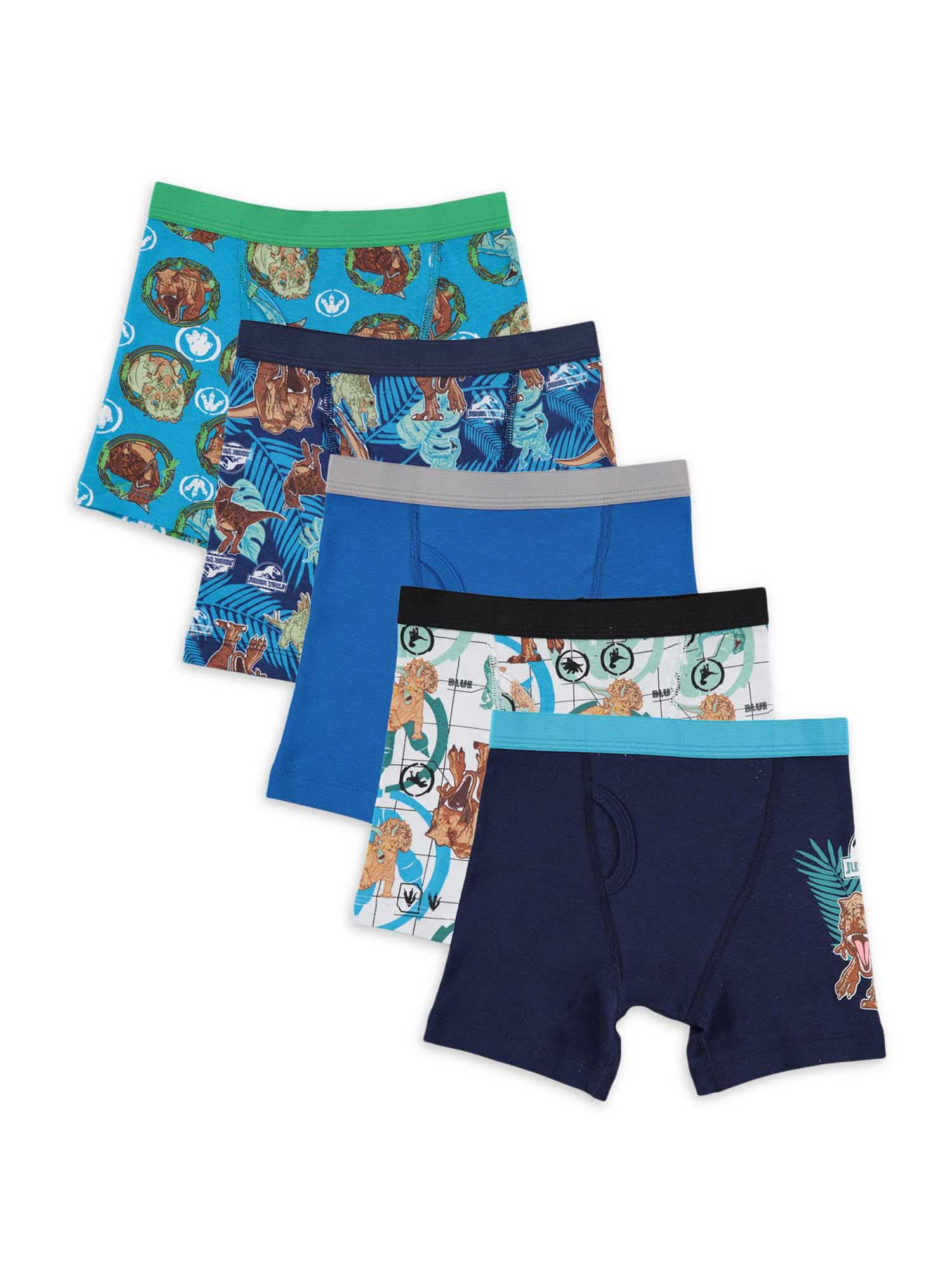 5-pack Boxer Shorts - White/dinosaurs - Kids