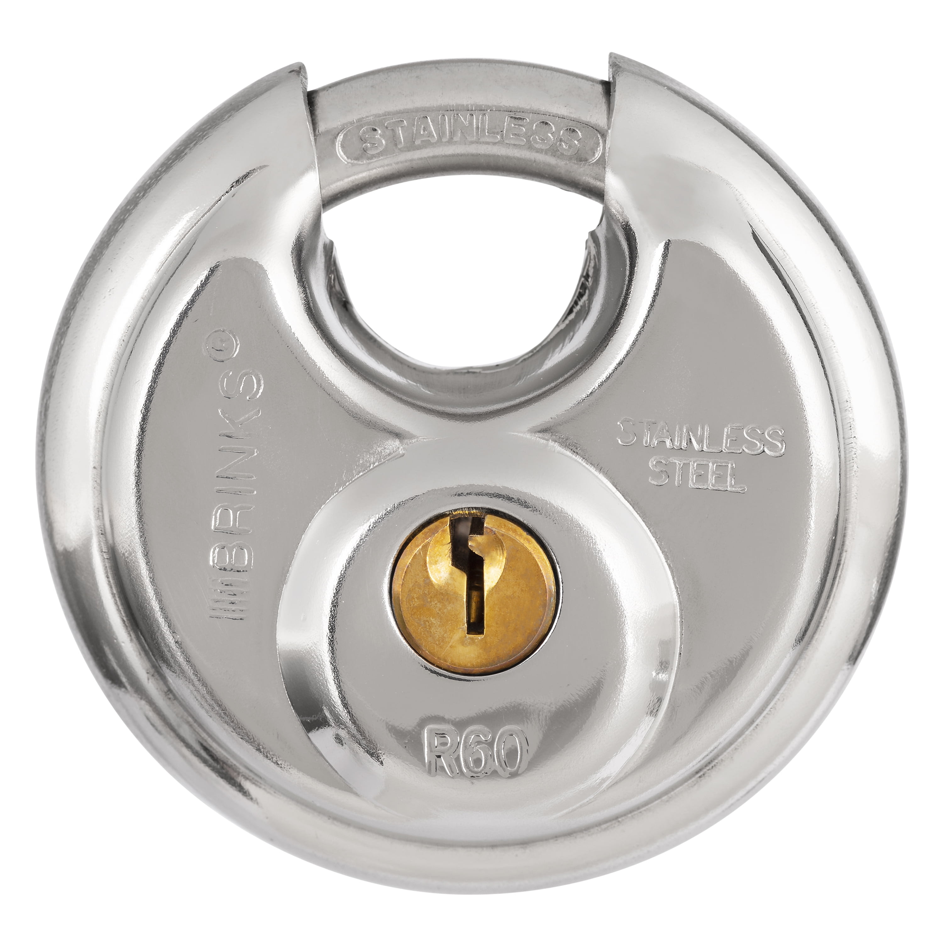 Brinks, Solid Brass 40mm Keyed Padlock with 2 1/2in Shackle, 4 Pack