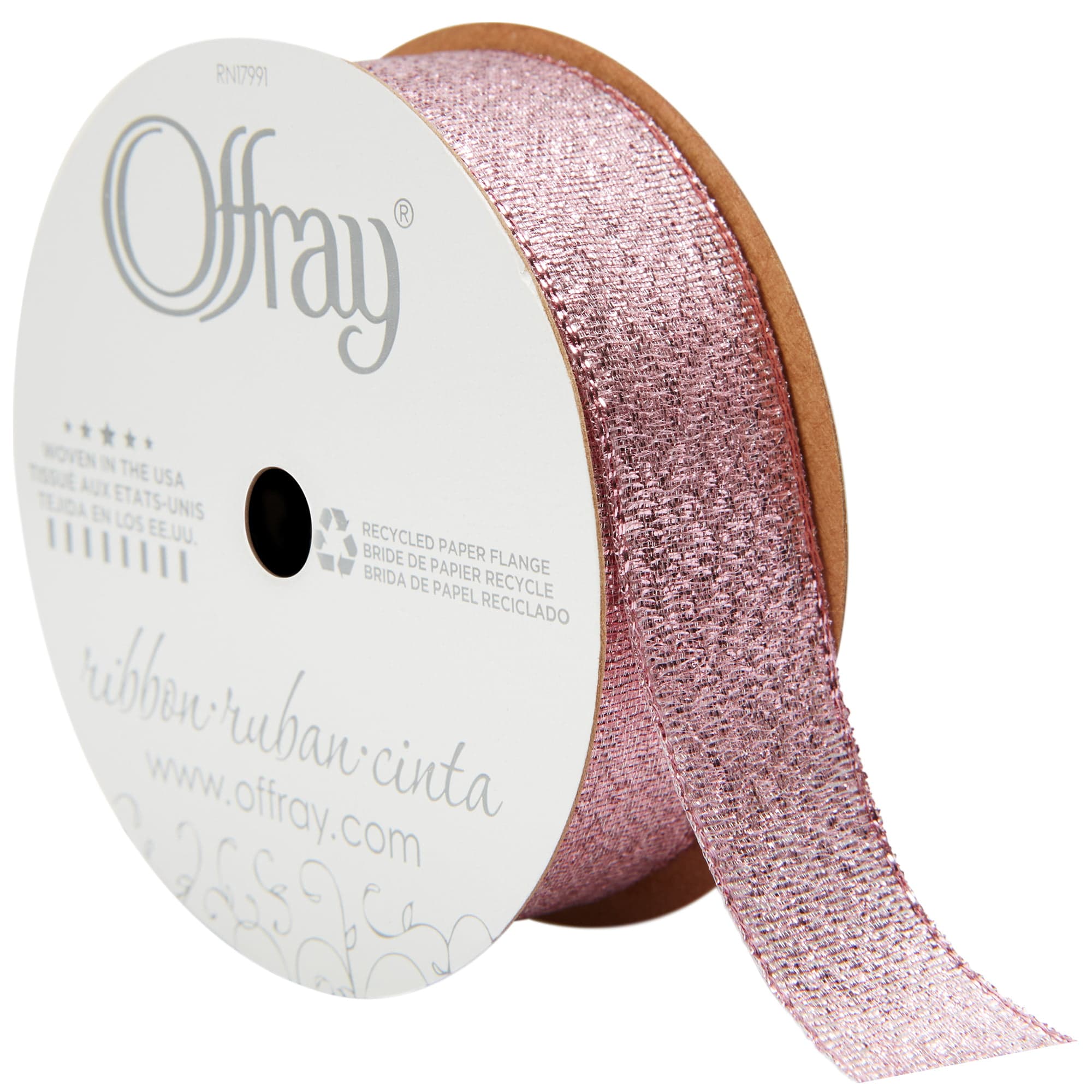 Offray Ribbon, Yellow Gold 1 1/2 inch Single Face Satin Polyester Ribbon,  12 feet