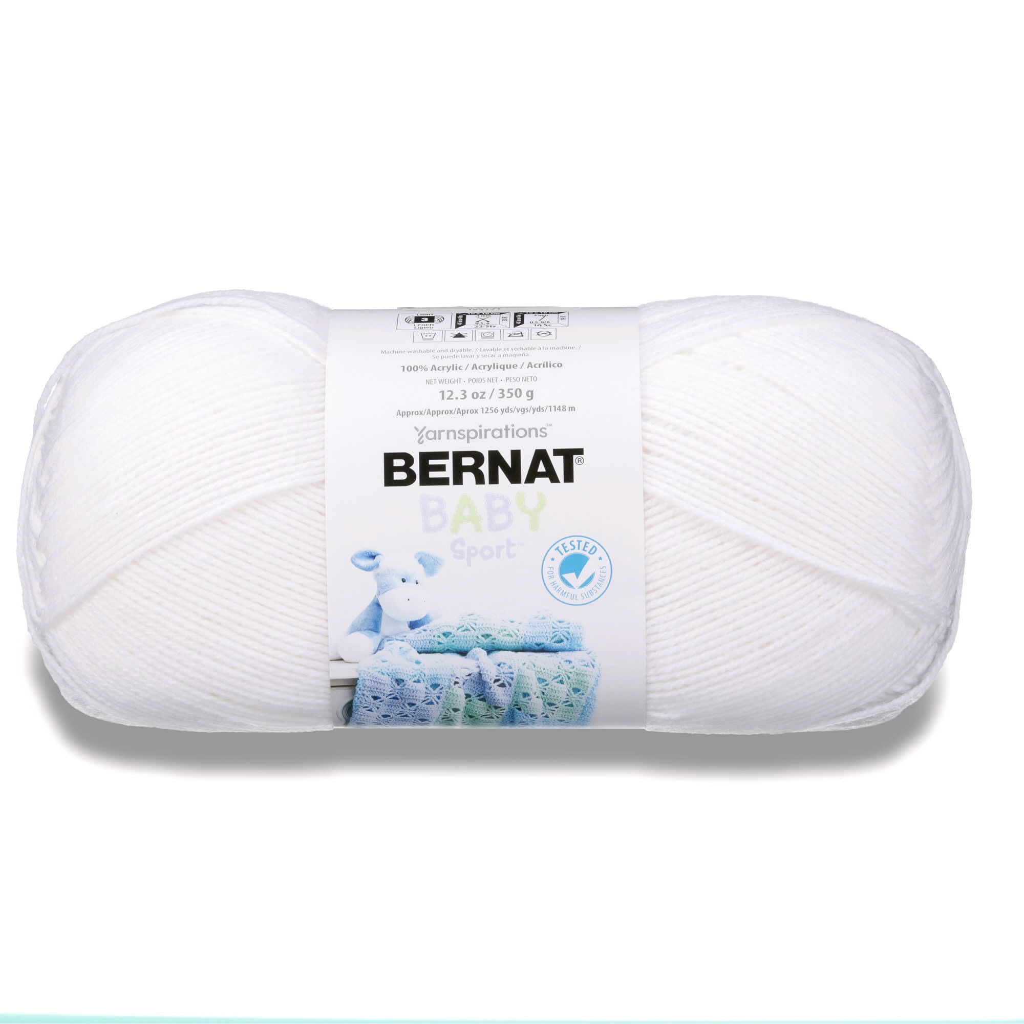 BernatÆ Blanketô #6 Super Bulky Polyester Yarn, White 10.5oz/300g, 220  Yards - DroneUp Delivery