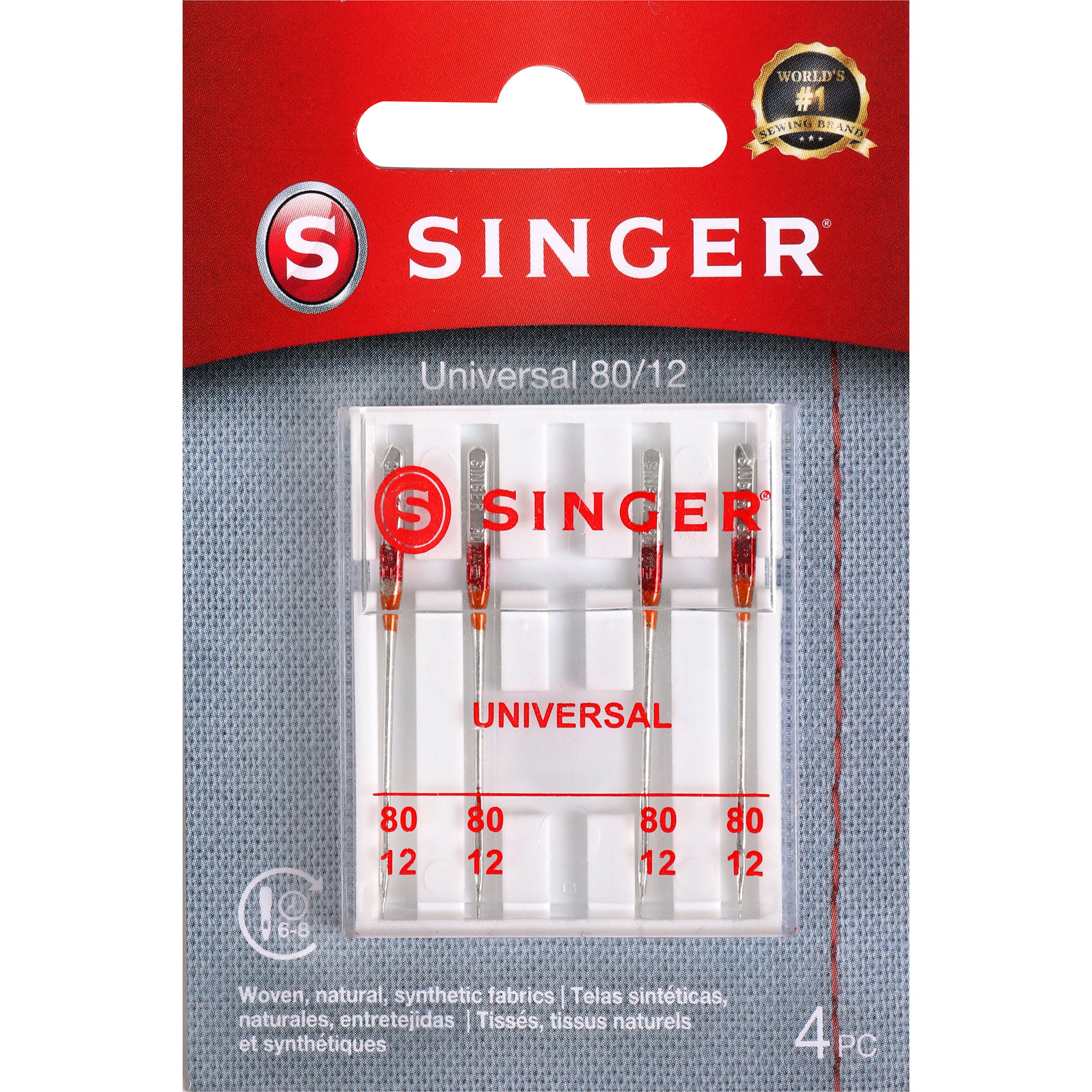 Singer Serger Ball Point Needles - Size 10 & 14