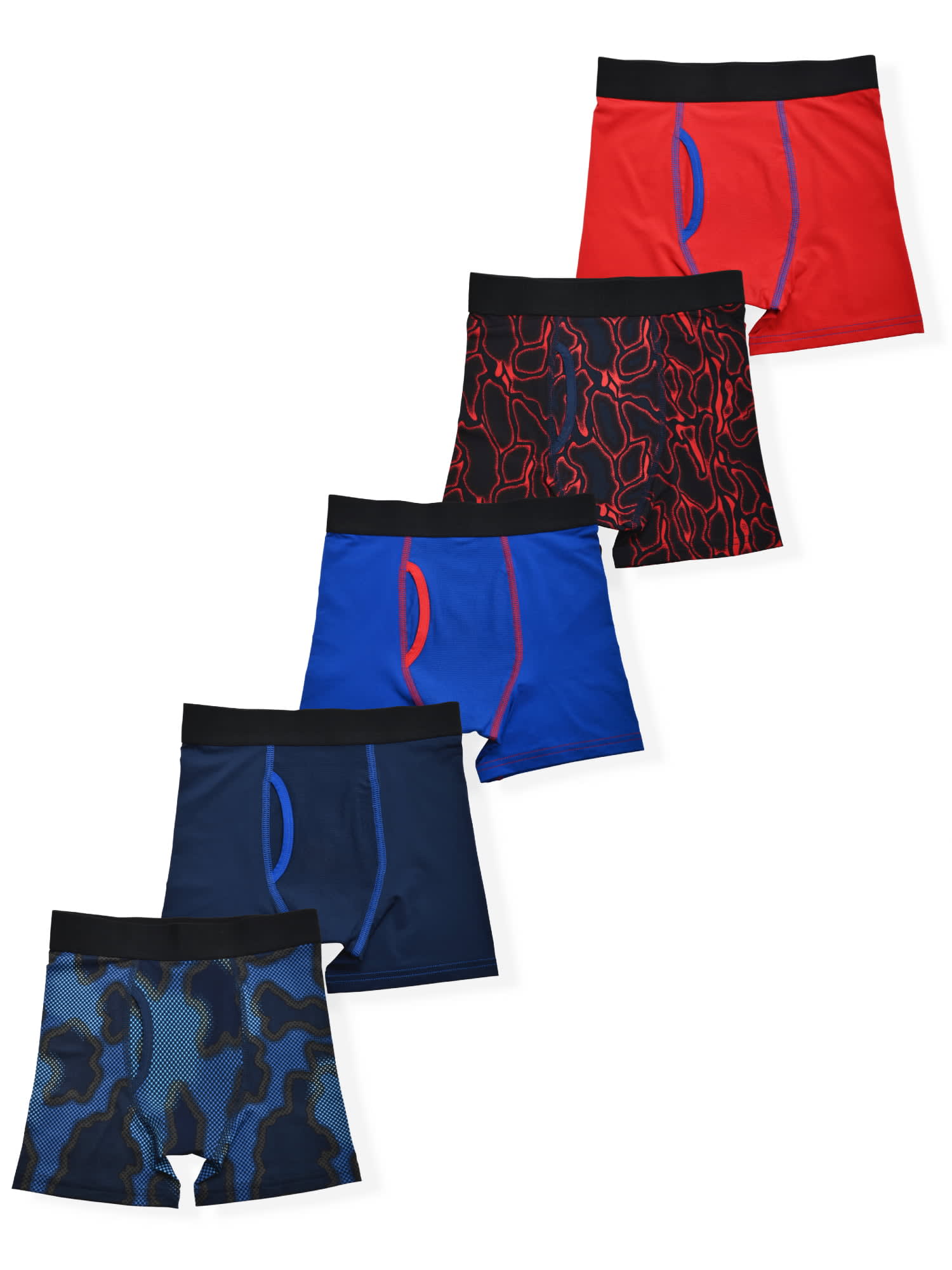 Athletic Works Boys Boxer Brief, 5-Pack, Sizes S-XXL & Husky