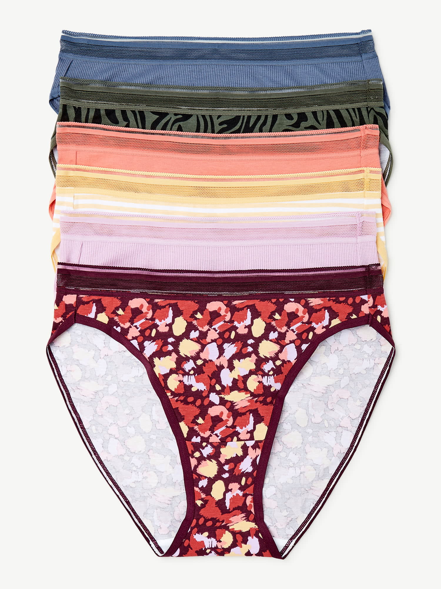 Women's Cotton Brief Panties, 6 Pack 