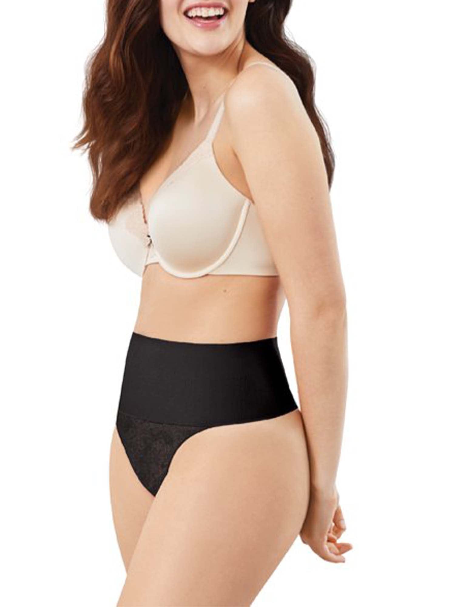 Maidenform Flexees Women's Tame Your Tummy Lace Shaping Thong Style FP0049  - DroneUp Delivery