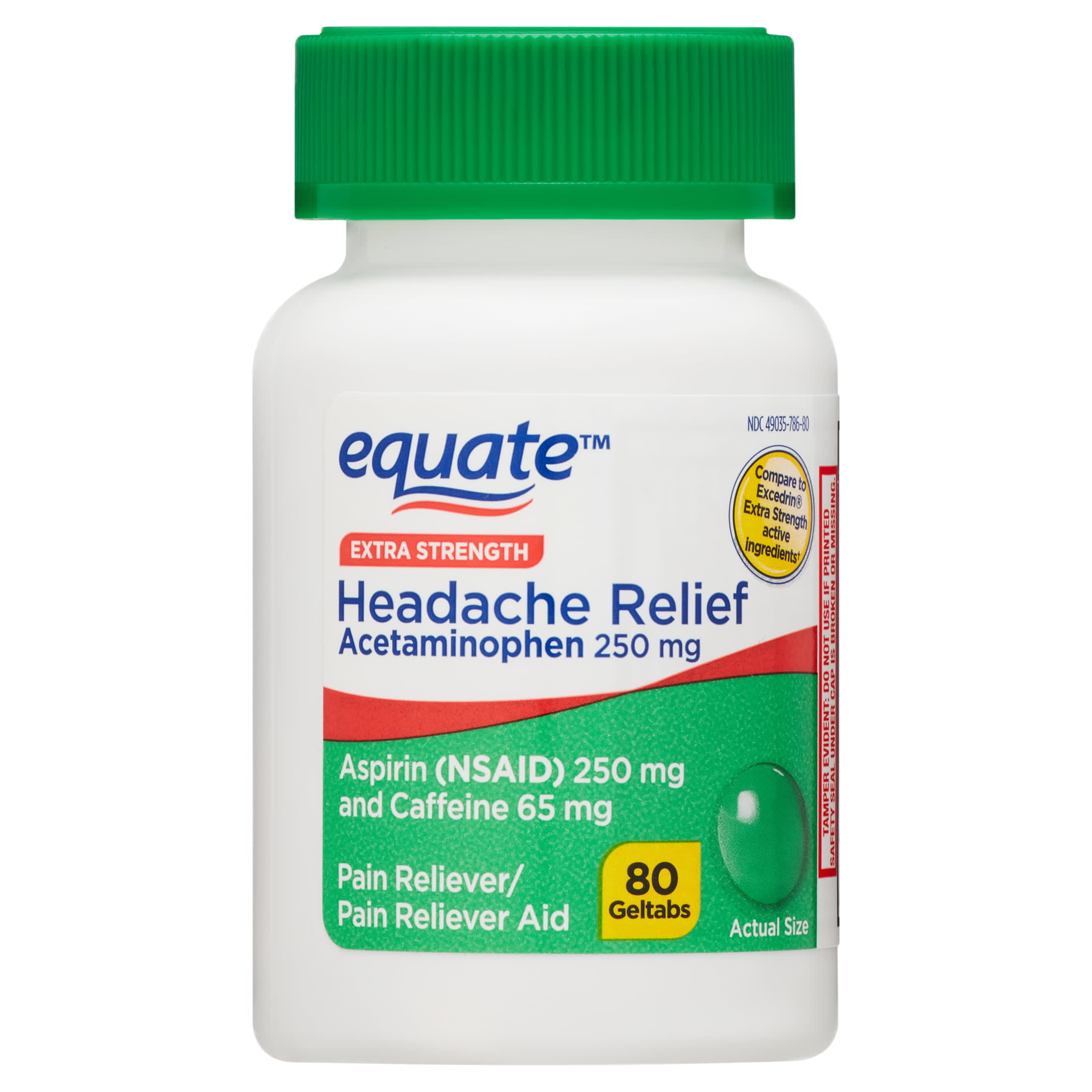 Excedrin Extra Strength Headache Pain Relief Caplets, 200 Count