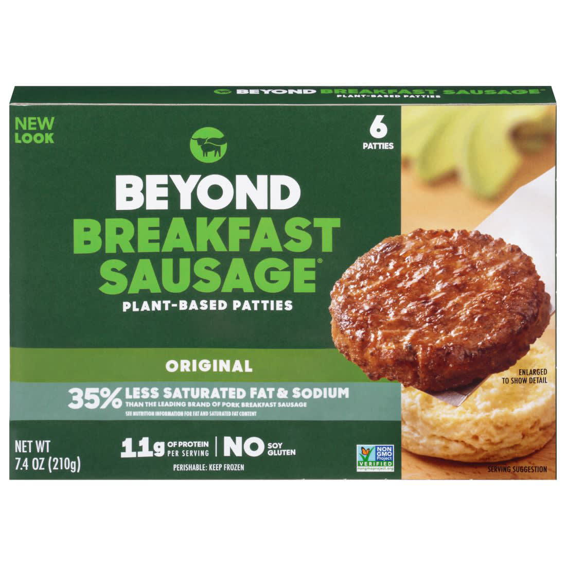 Beyond Meat Plant-Based Breakfast Sausage Patties Original 7.4 oz Packaged  Meals (Frozen) - DroneUp Delivery