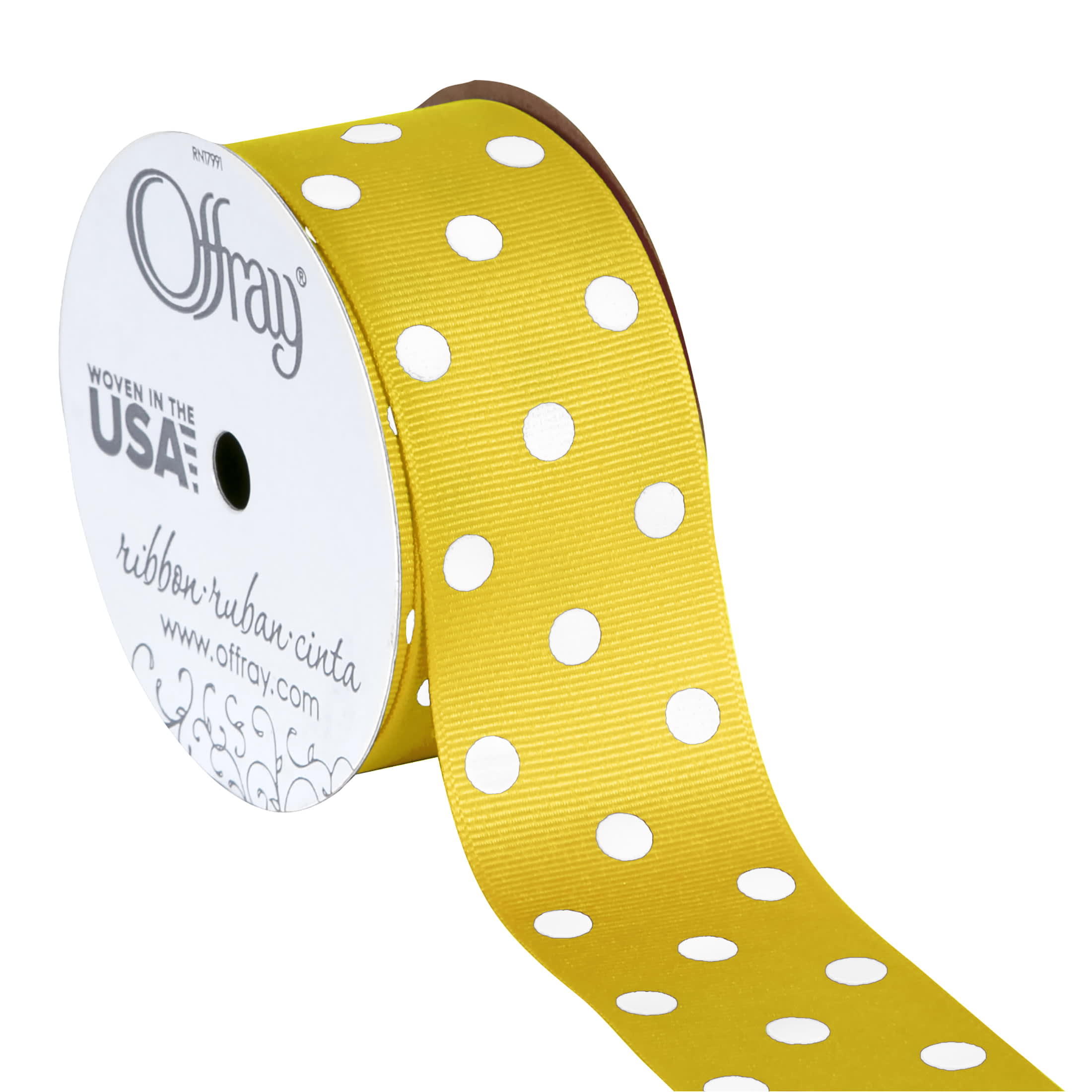 Offray Ribbon, Maize Yellow 1 1/2 inch Acetate Polyester Outdoor Ribbon, 21  feet - DroneUp Delivery