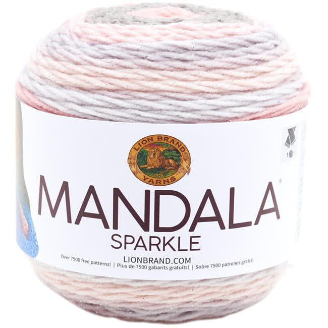 Lion Brand Yarn Mandala Sparkle Nova Metallic Self-Striping Light Acrylic Multi-Color  Yarn - DroneUp Delivery