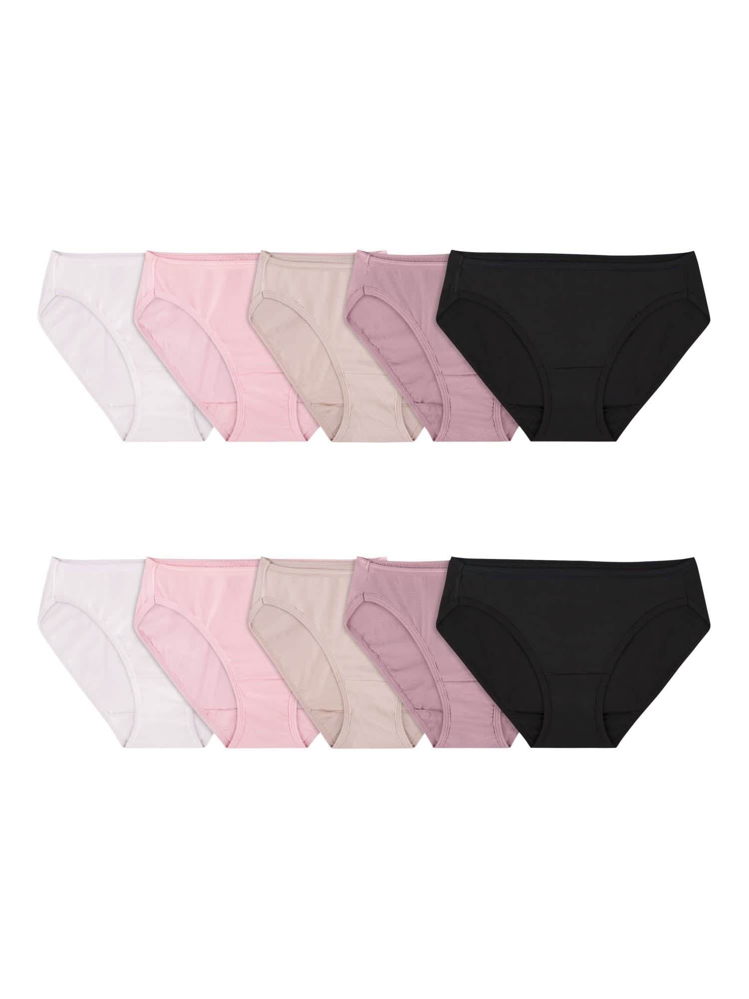 Cotton Heather Hi-Cut Panty - 10 Pack