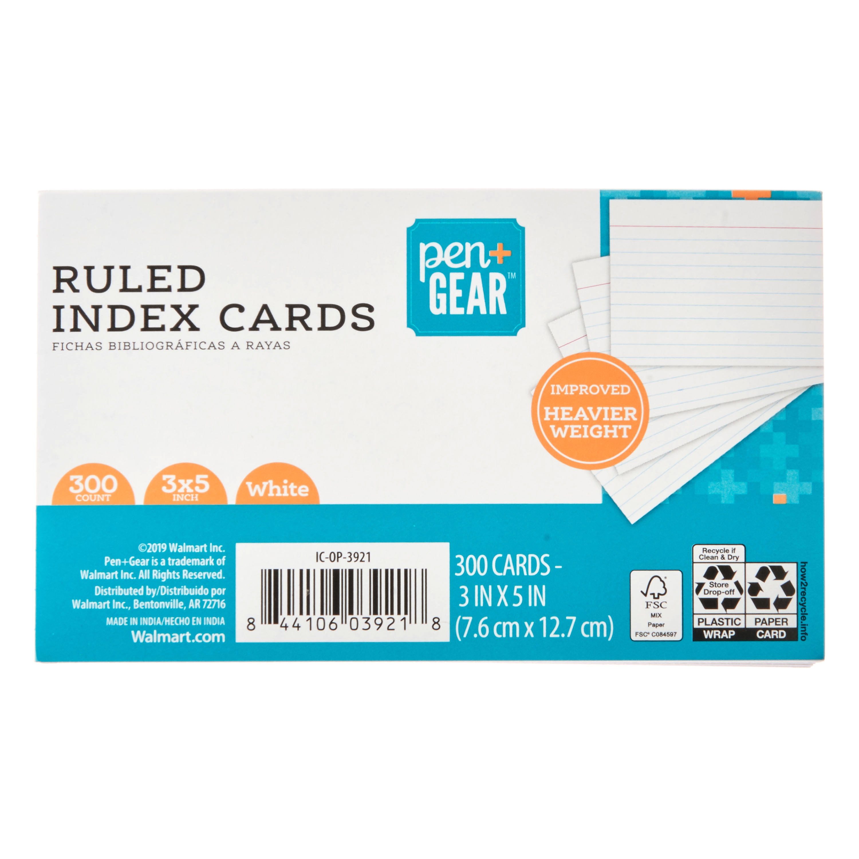  pen gear Ruled Index Cards : Office Products