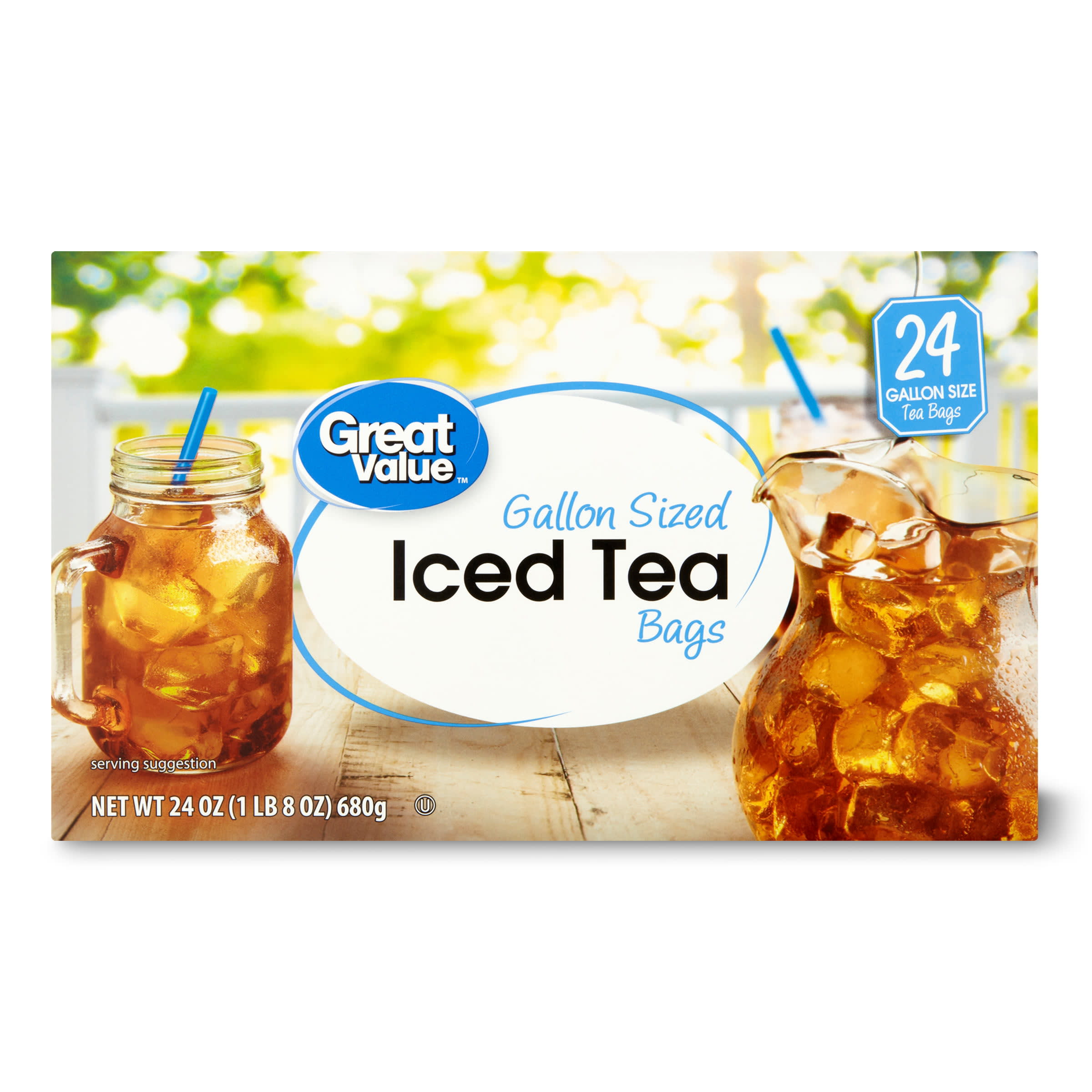 Great Value Decaffeinated Iced Tea, Tea Bags, 48 Ct 