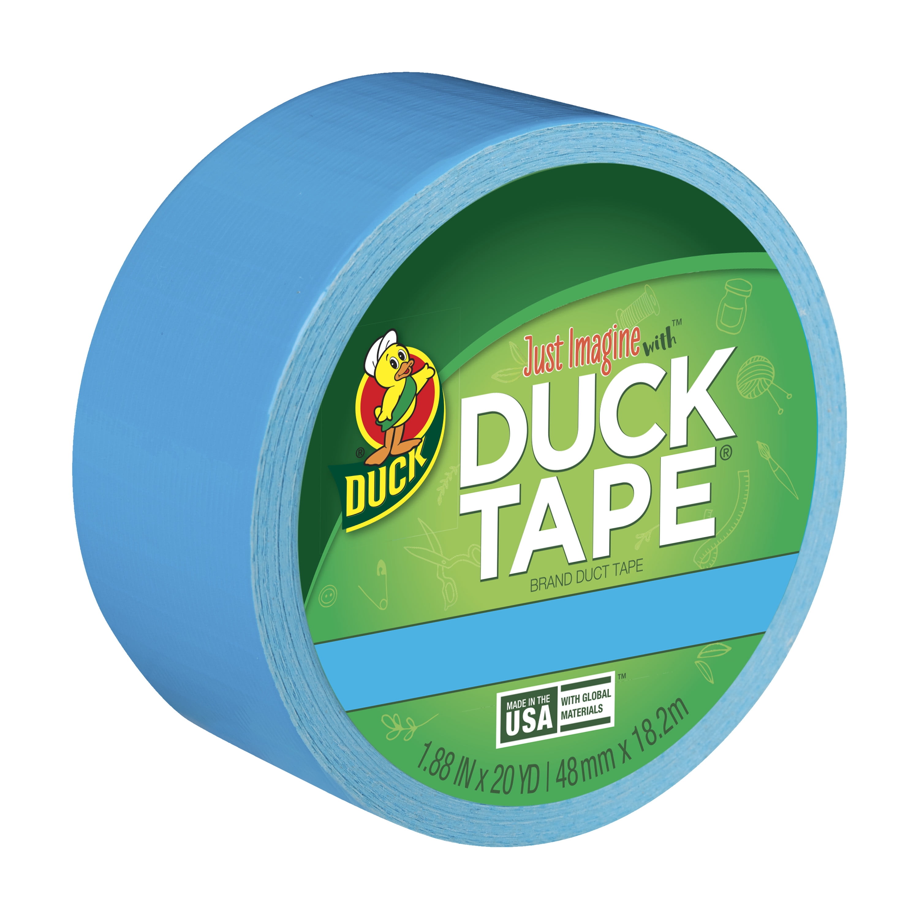 Duck Brand 1.88 in. x 20 yd. White Colored Duct Tape 