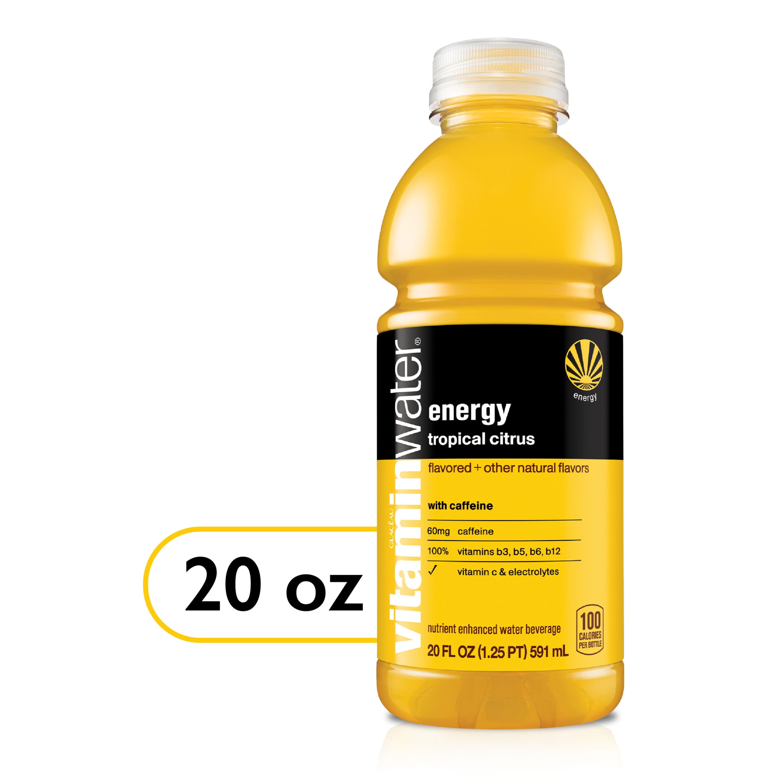Vitaminwater Energy Electrolyte Enhanced Water Tropical Citrus Drink vitaminwater-energy-electrolyte-enhanced-water-tropical-citrus-drink