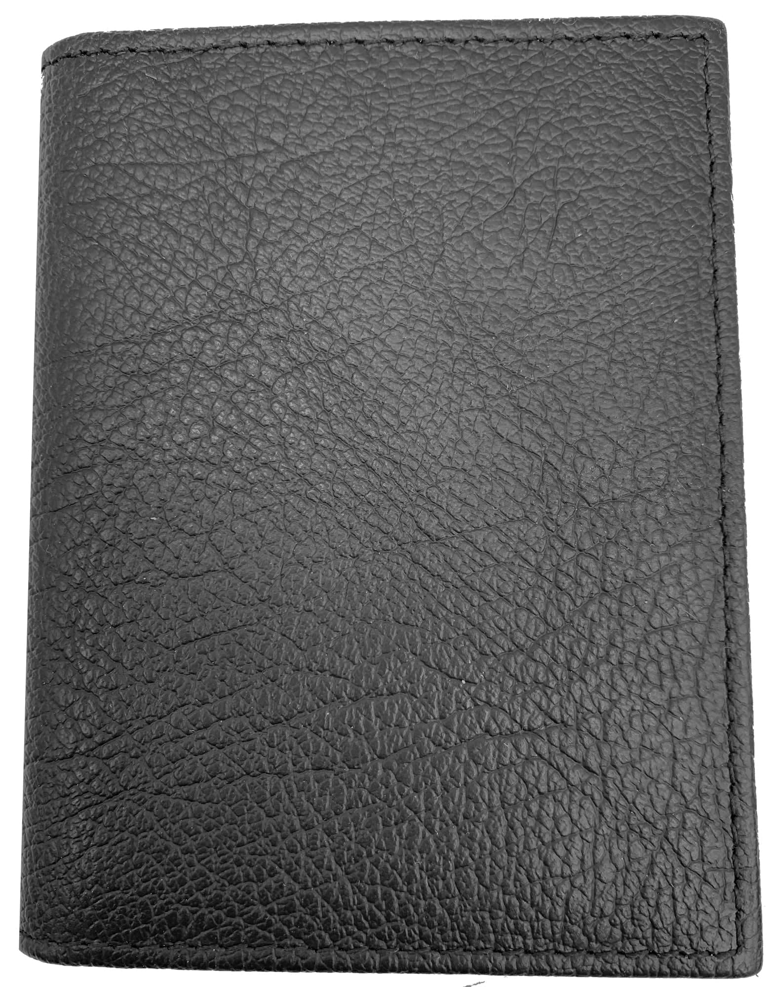 George Men's Genuine American Bison Leather Trifold Wallet