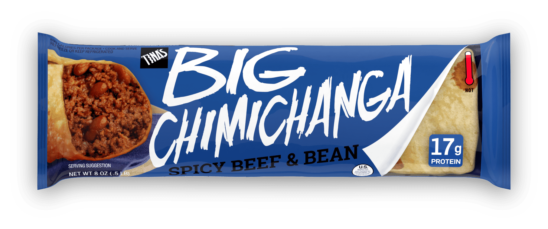 El Monterey Spicy Bean & Cheese Chimichangas