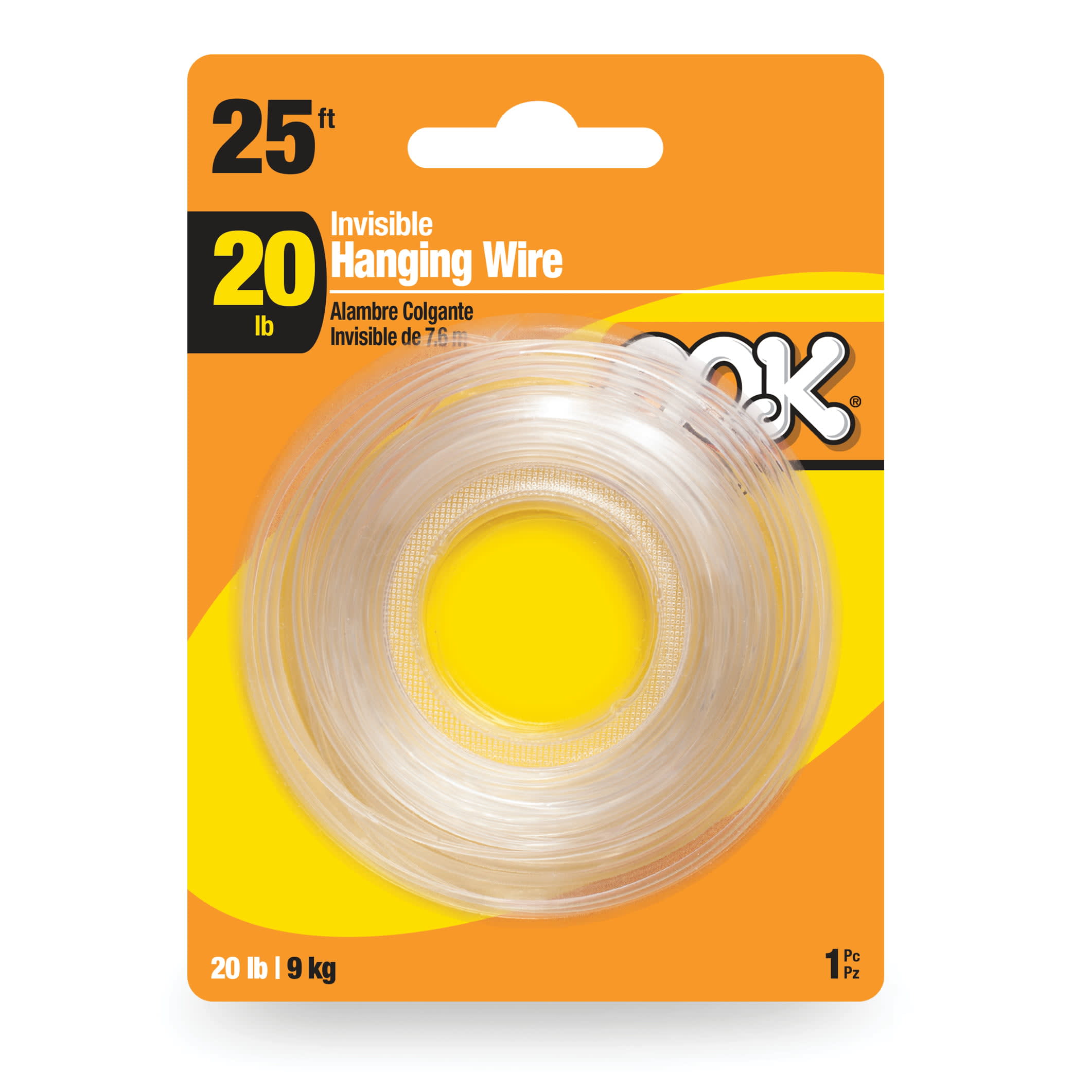 OOK Invisible Hanging Wire, 25FT, 20LB, 1 Piece - DroneUp Delivery