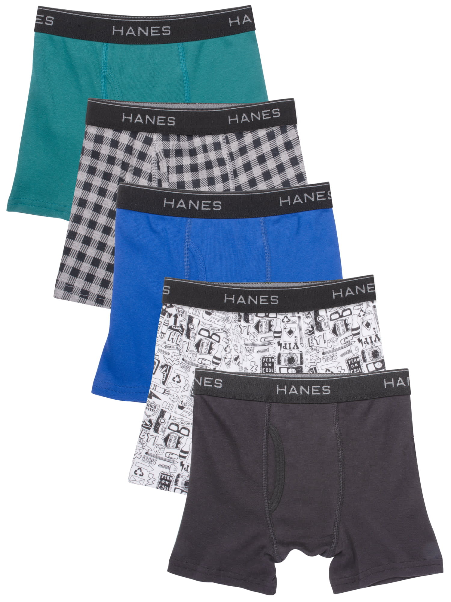 Hanes Boys Underwear, 10 Pack Tagless ComfortFlex Waistband Boxer Brief  Sizes S-XXL - DroneUp Delivery