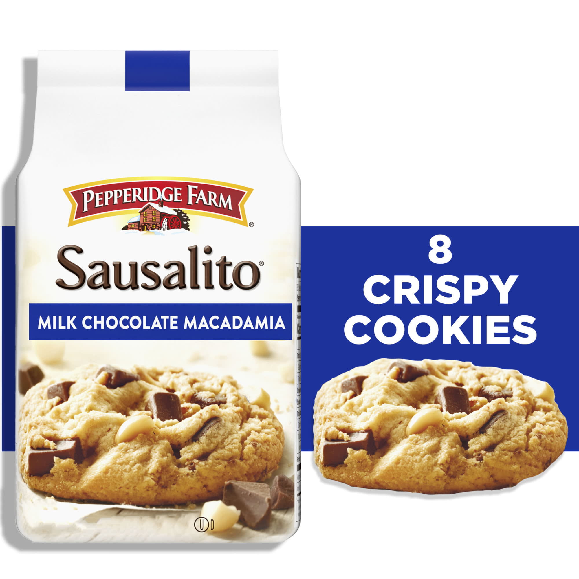 Pepperidge Farm Sausalito Milk Chocolate Macadamia Cookies, 8 Crispy  Cookies, 7.2 oz. Bag - DroneUp Delivery