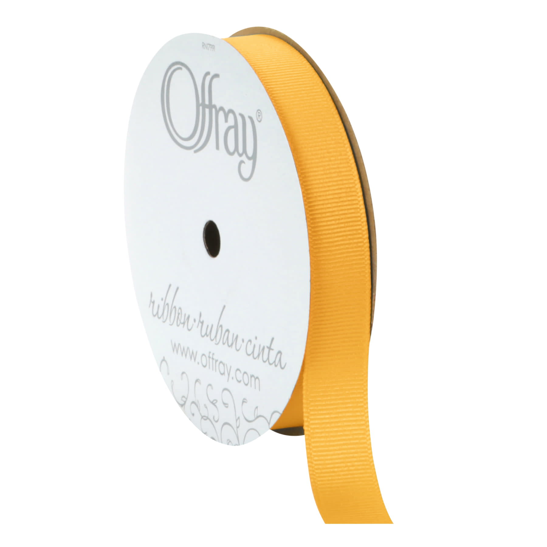 Offray Ribbon, Yellow Gold 5/8 inch Grosgrain Polyester Ribbon, 18 feet -  DroneUp Delivery