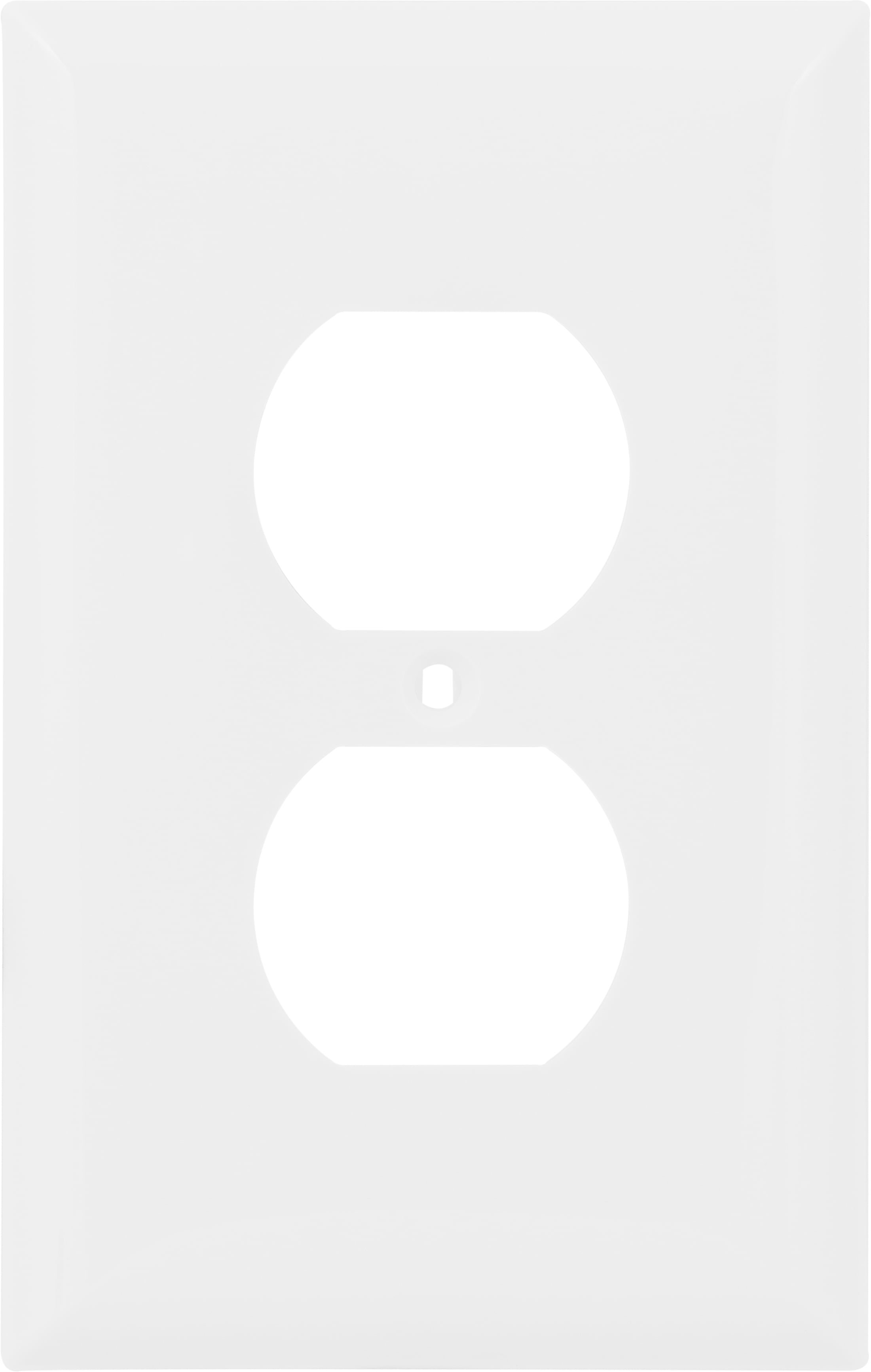 Hyper Tough Oversized Outlet Plate, Duplex Receptacle, 1 Gang, White