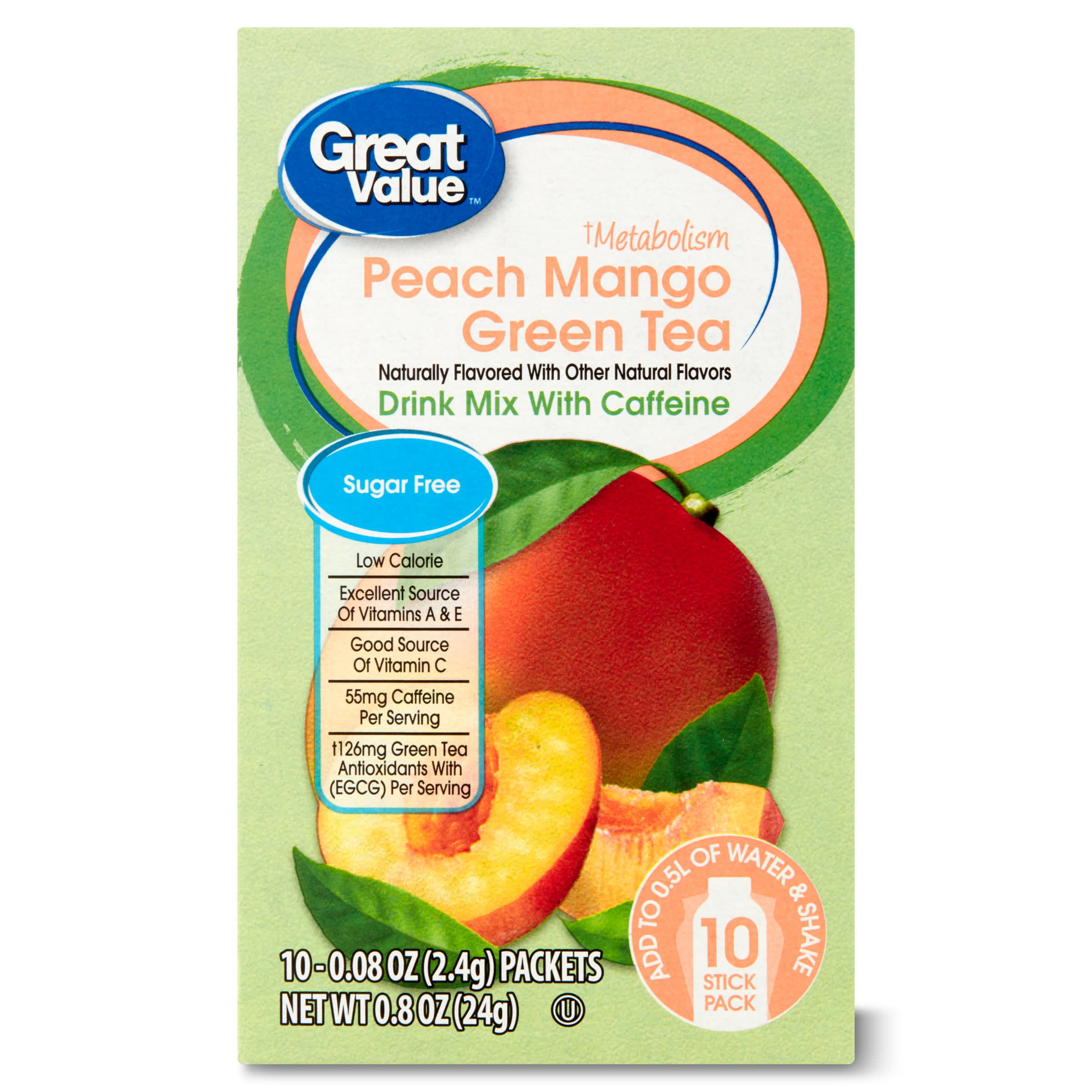 Peach Mango Green Tea, 40 Tea Bags