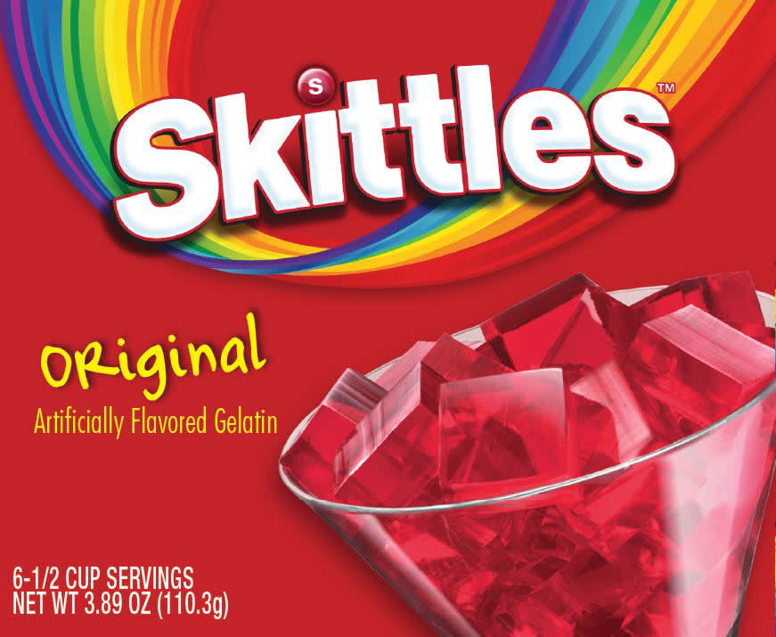Skittles Original Gelatin Mix, 6 Servings, 3.89 oz DroneUp Delivery