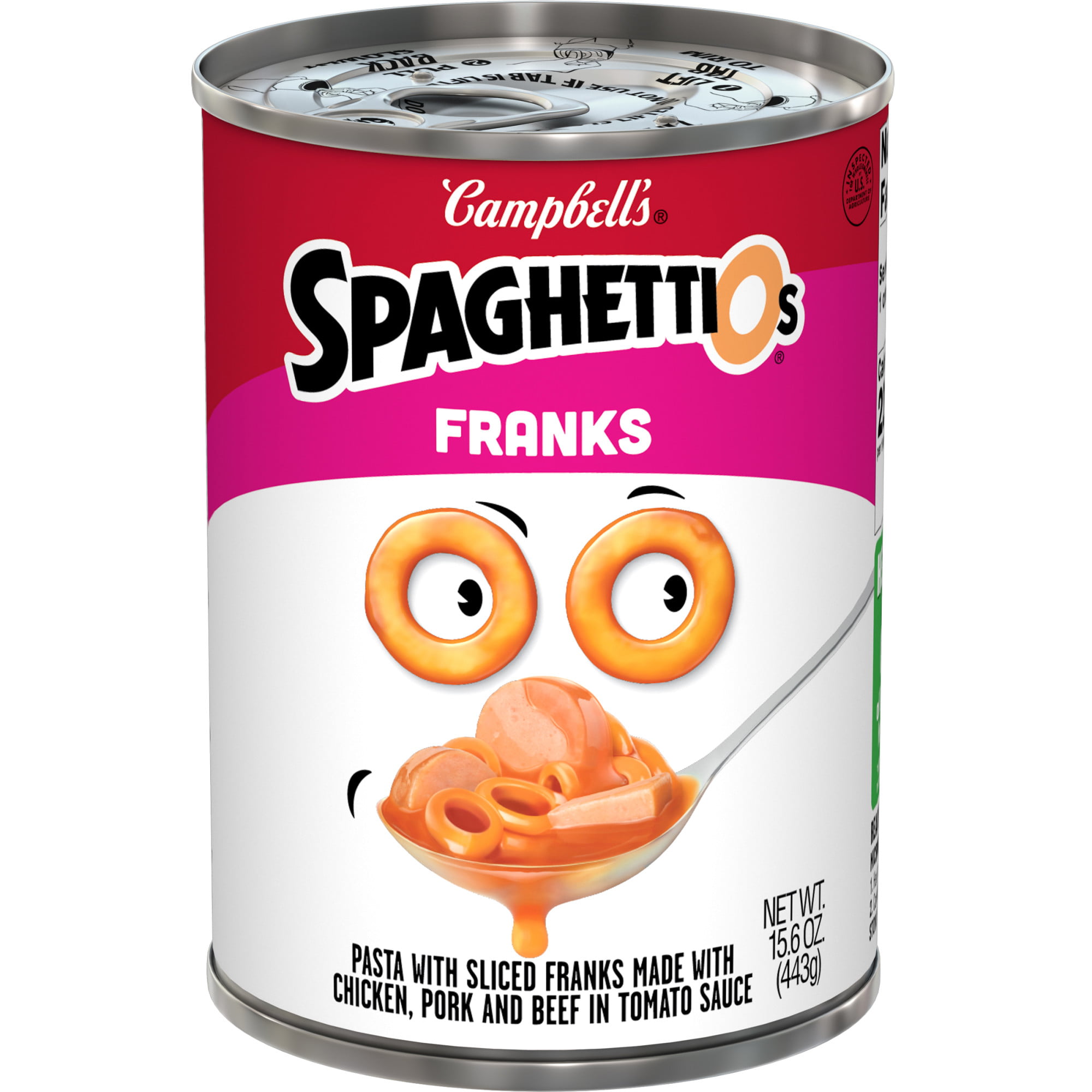 SpaghettiOs Canned Pasta with Franks, 15.6 OZ Can - DroneUp Delivery