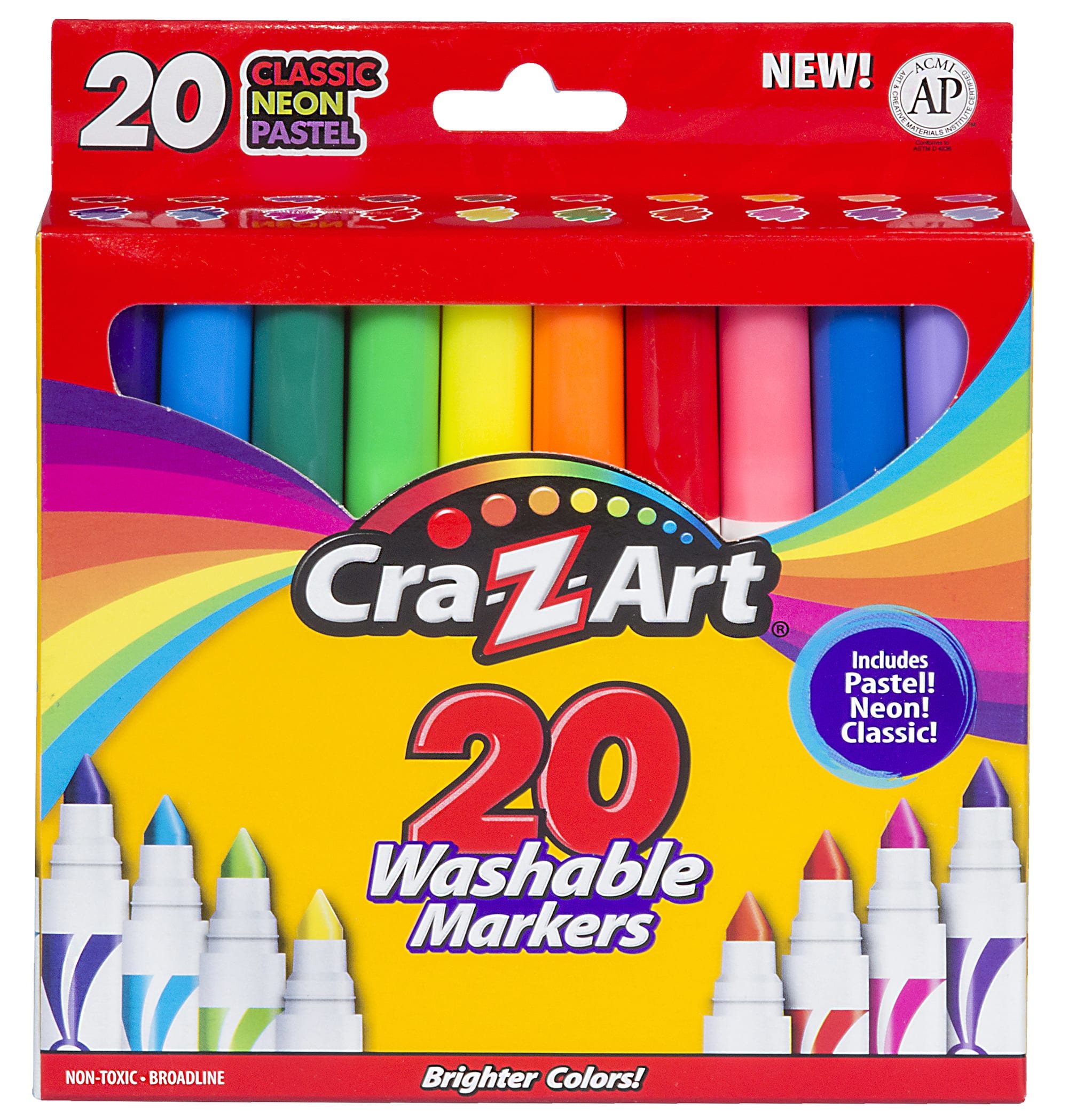  Washable Super Tips Markers, Assorted, 20/Set : Arts, Crafts &  Sewing