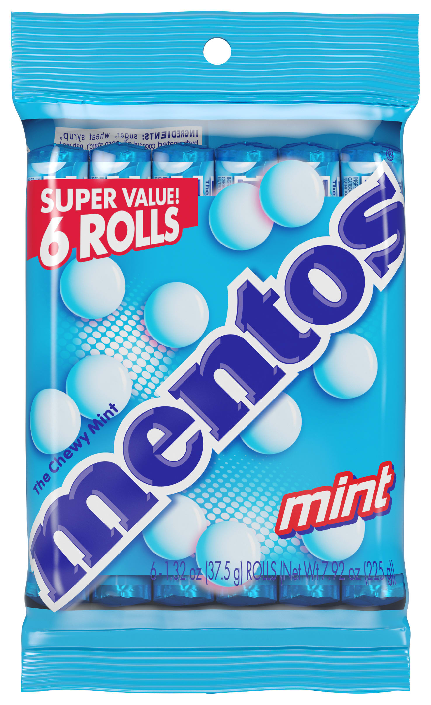 Mentos Chewing Gum, Mentos Gum White Sweetmint Bottle, Pack of 6