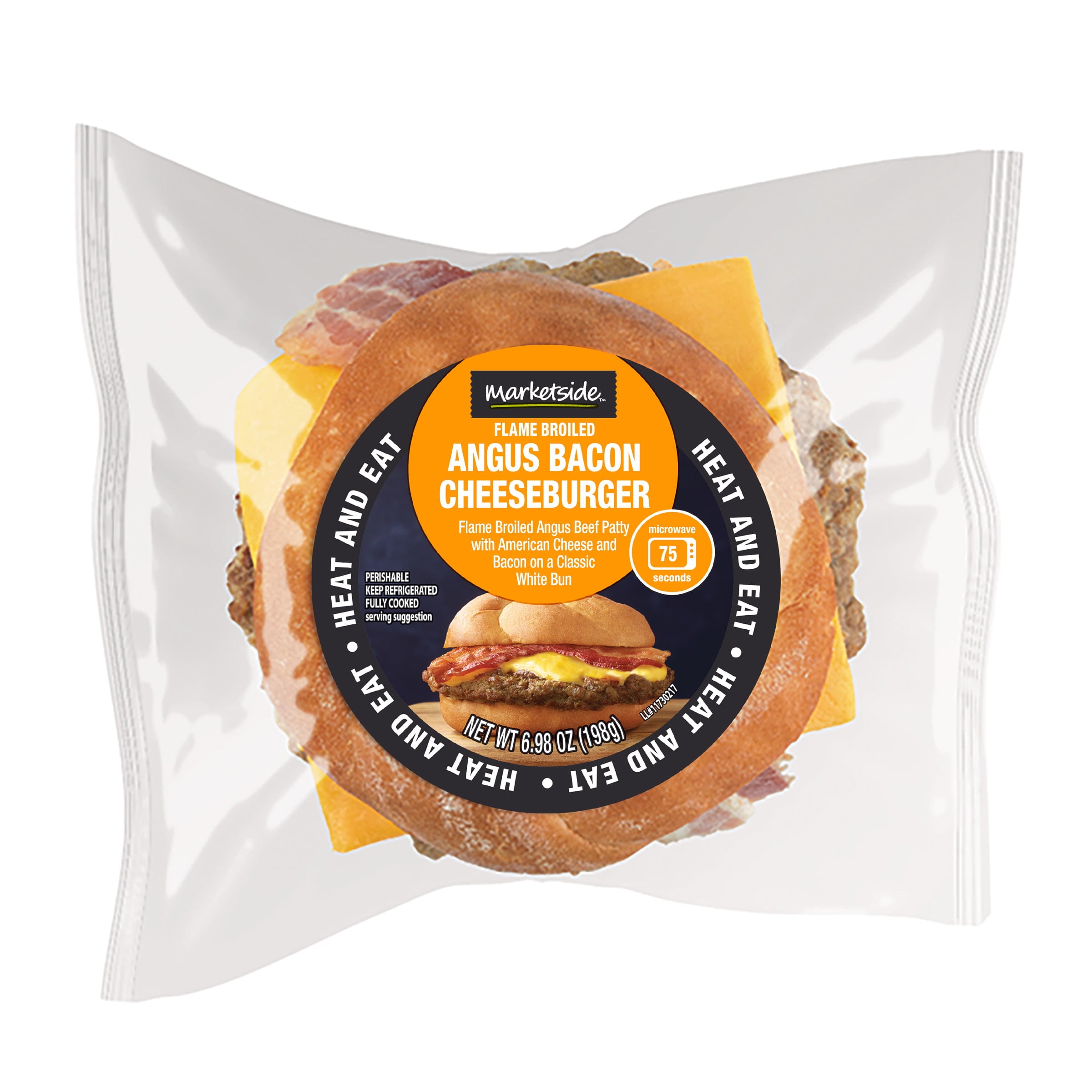 Great Value Bacon Cheeseburger Sandwiches, 4 Count (Frozen) 