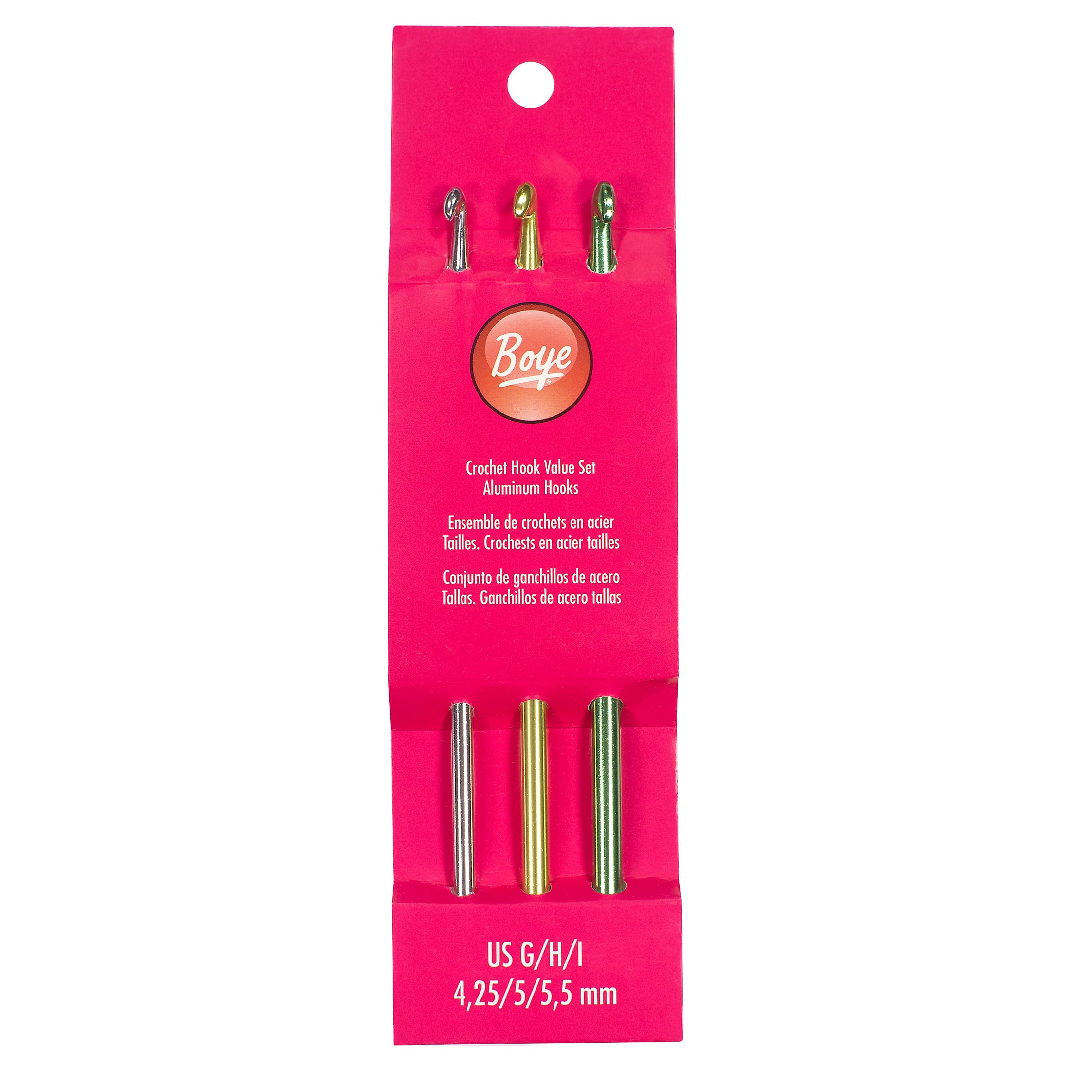 Boye Glitter Crochet Hook Set-Sizes G To K