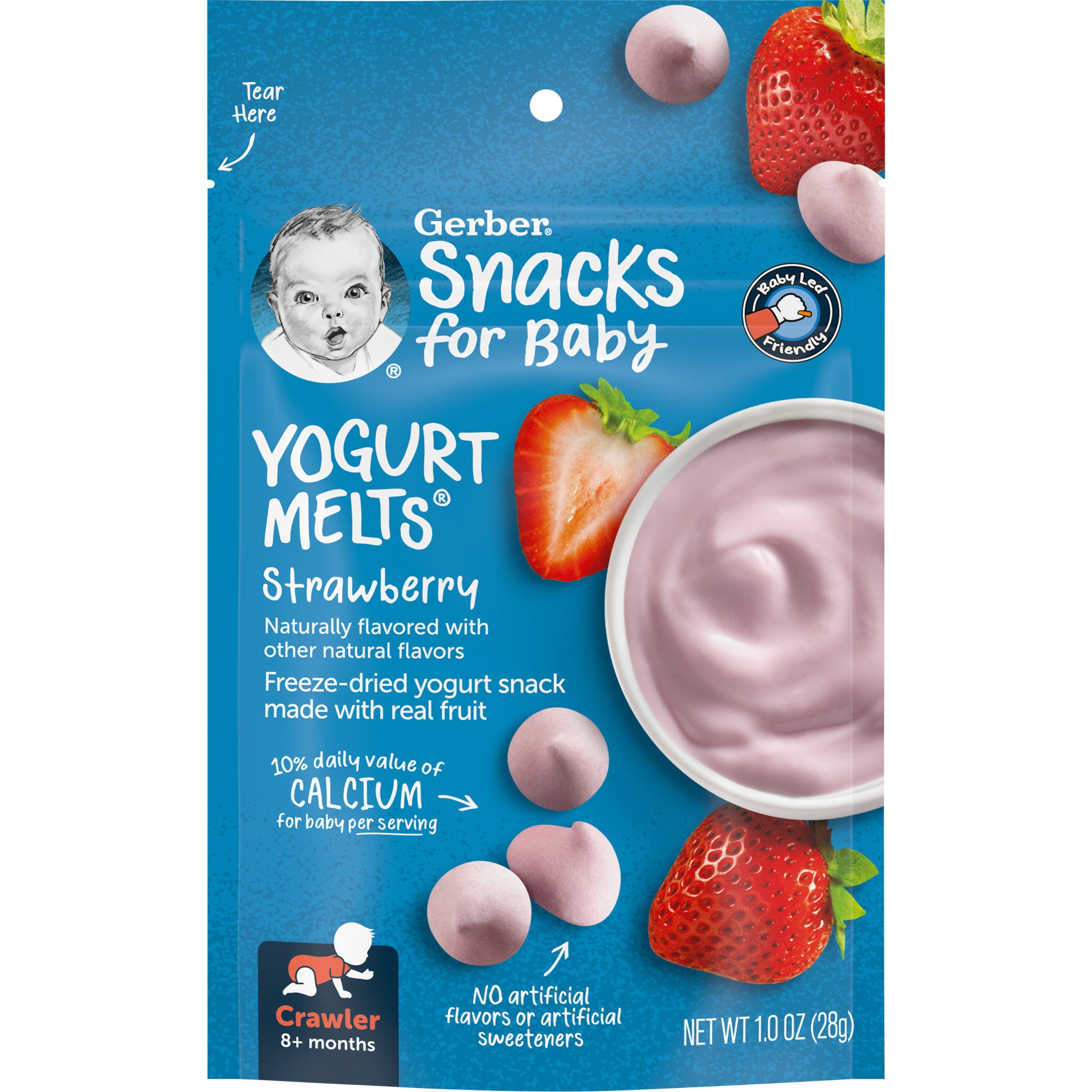 Gerber 2nd Foods Organic for Baby Yogurt Melts Banana Strawberry
