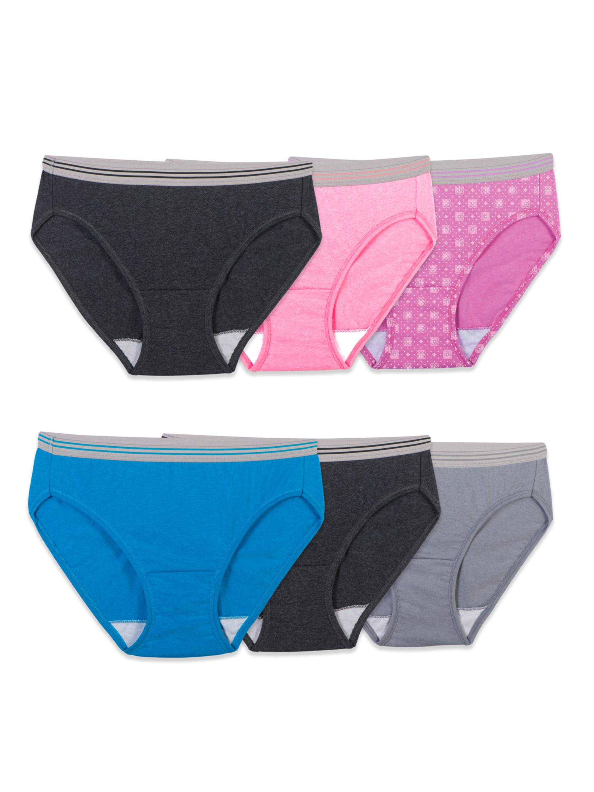 Fruit of the Loom Women's Hi-Cut Underwear, 10 Pack, Sizes S-2XL