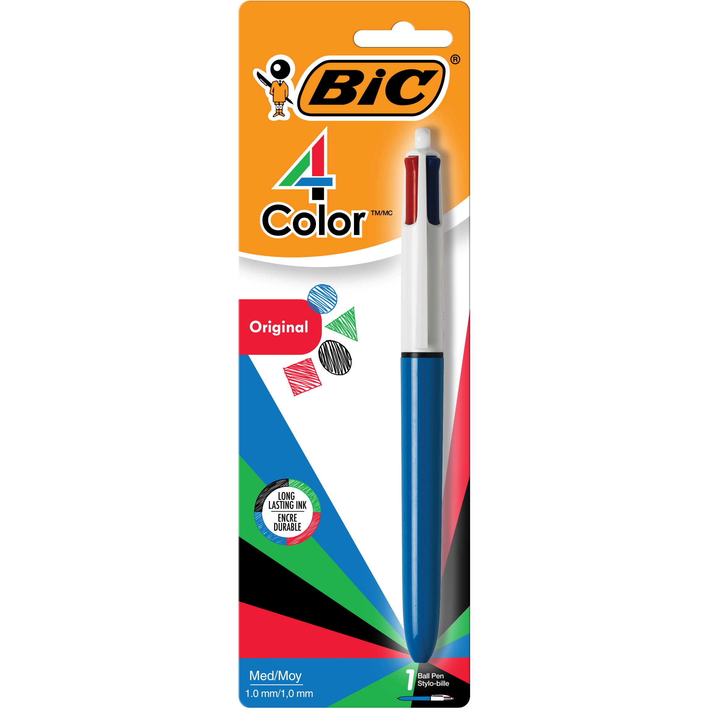 BIC Color Cue Ball Pens, Medium Point, Assorted Colors, 60-Count