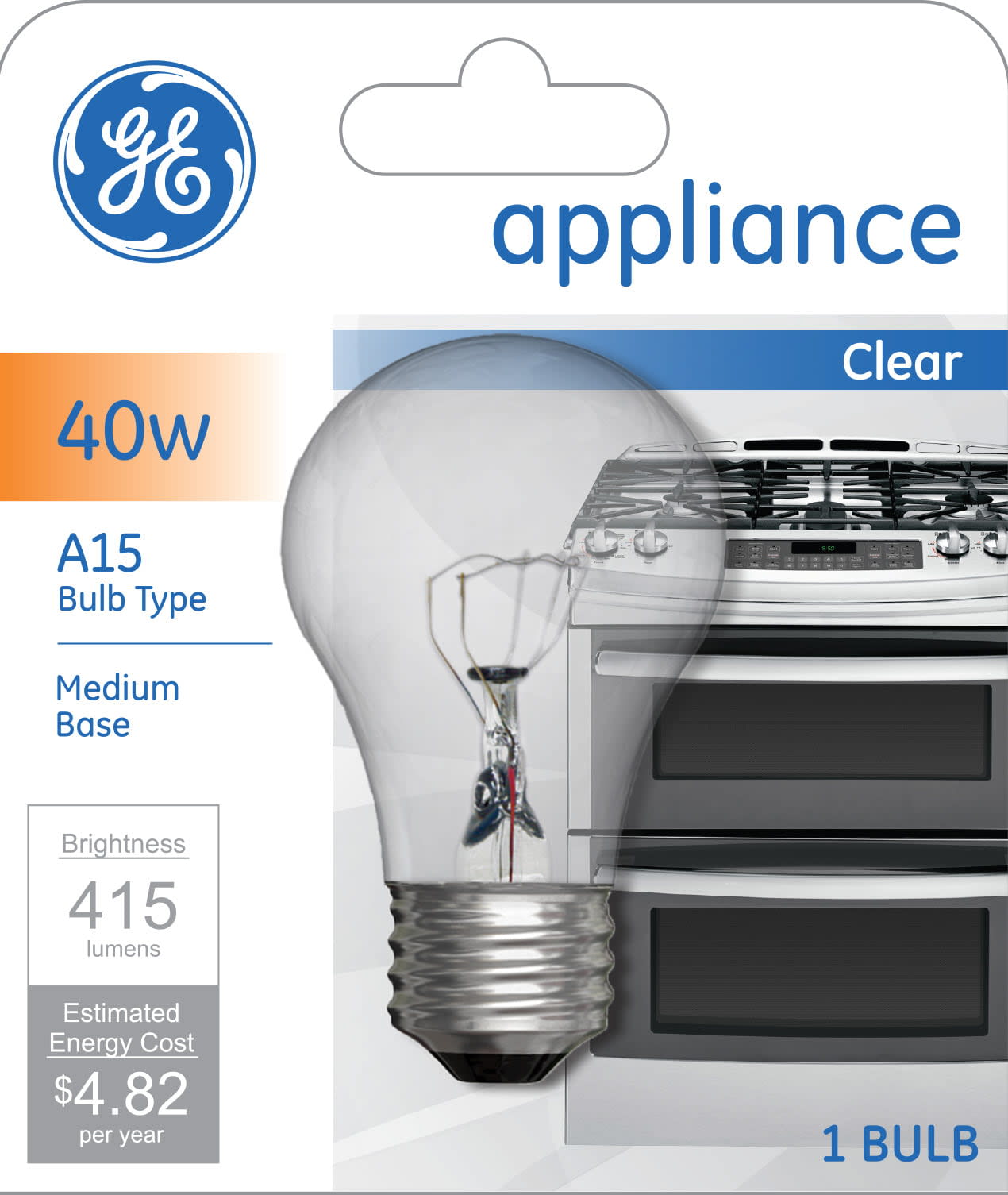 Globe 40W Clear Appliance Bulb