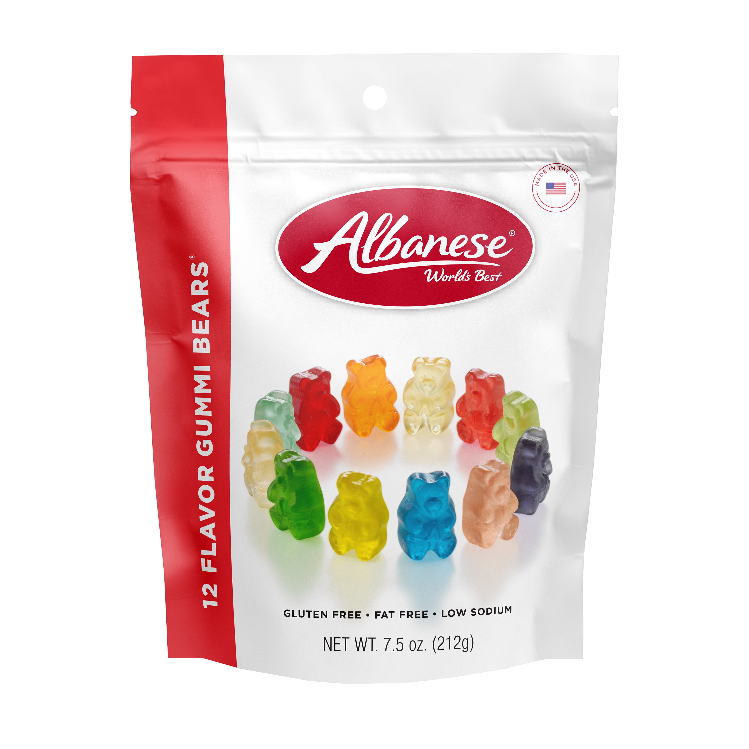 Albanese Worldís Best 12 Flavor Gummi Bears, 7.5oz DroneUp Delivery