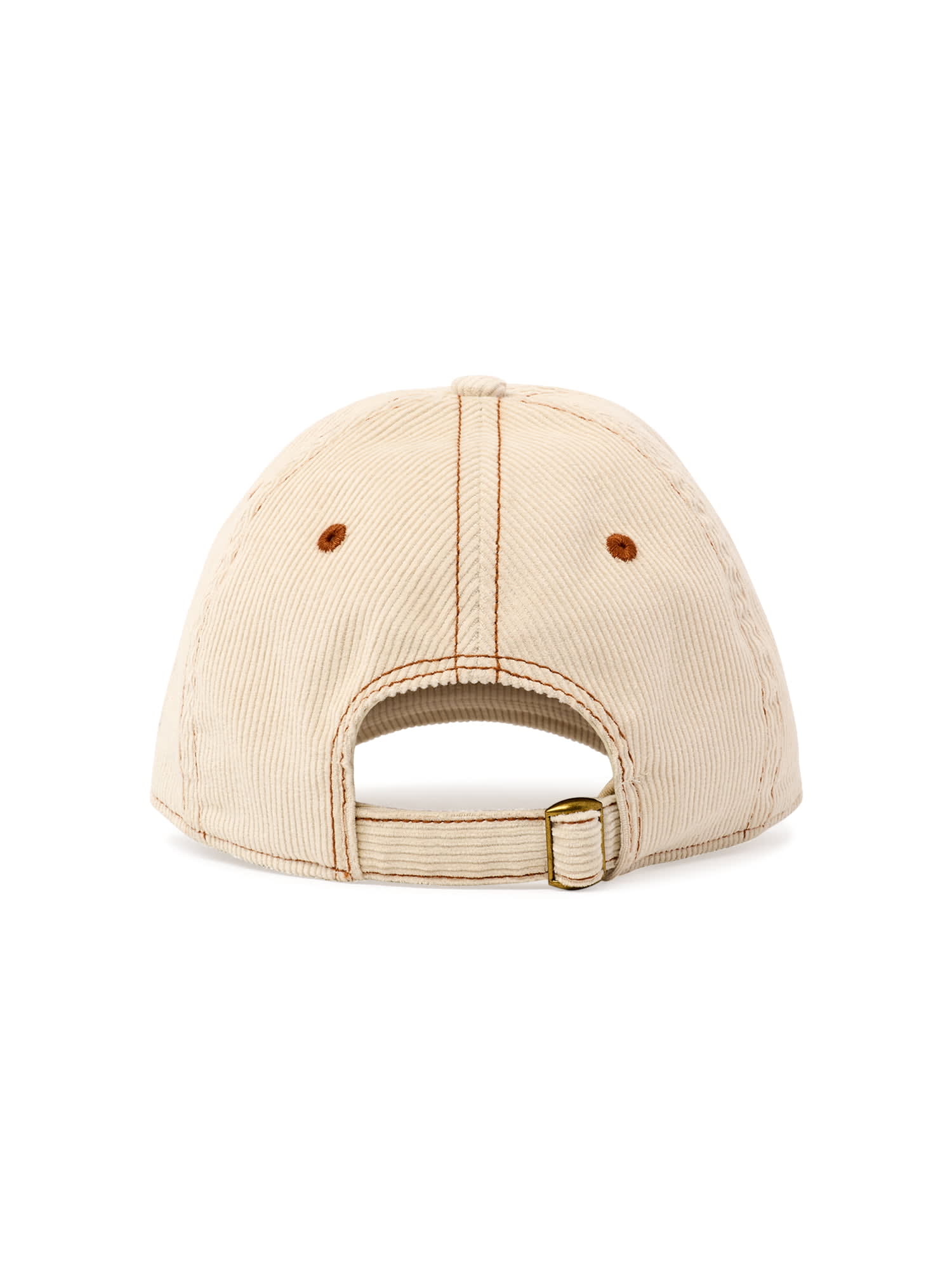 Time and Tru Women's Beige Homebody Corduroy Baseball Cap - DroneUp Delivery