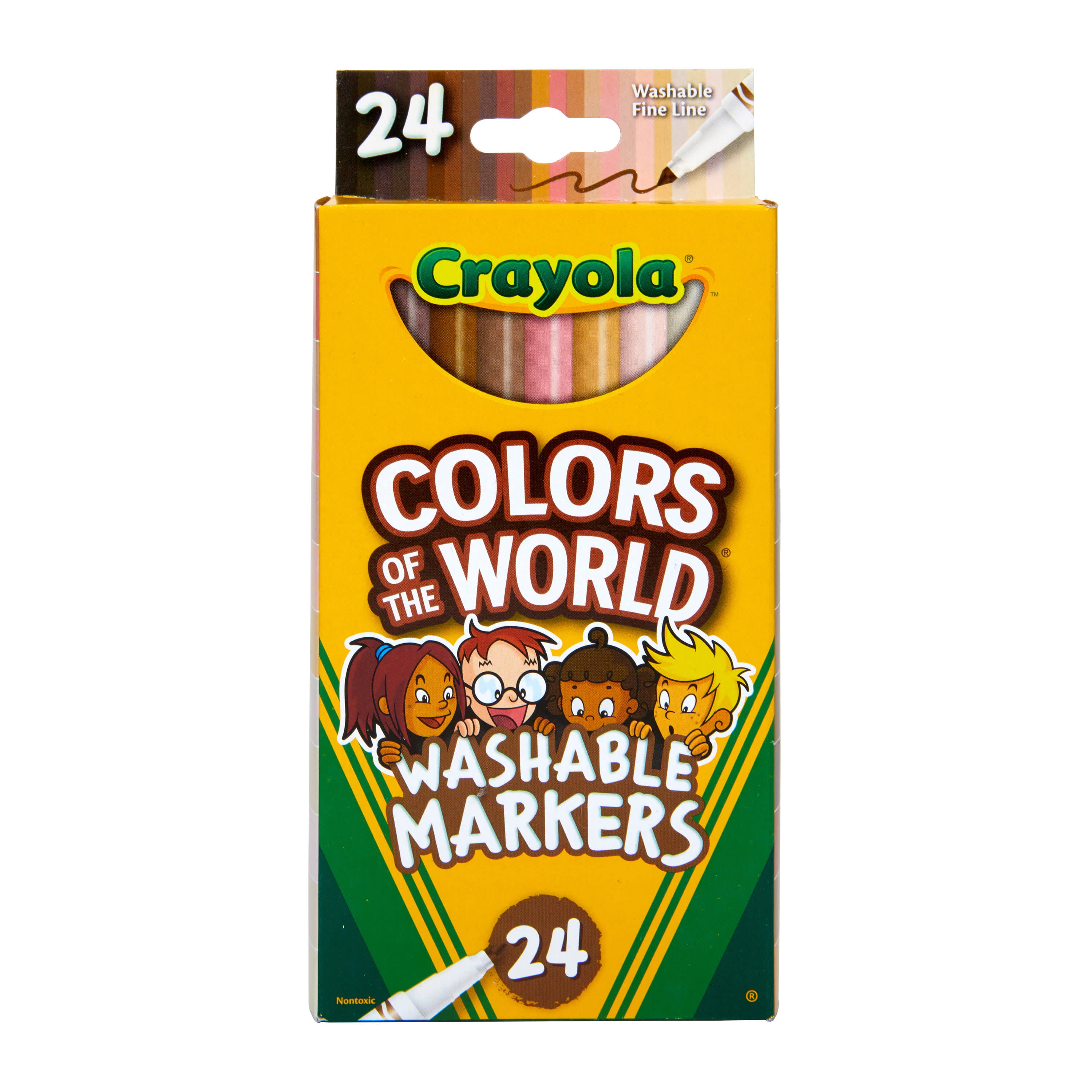 Crayola Ultra Clean Classic Fine Line Washable Marker, 10 Count