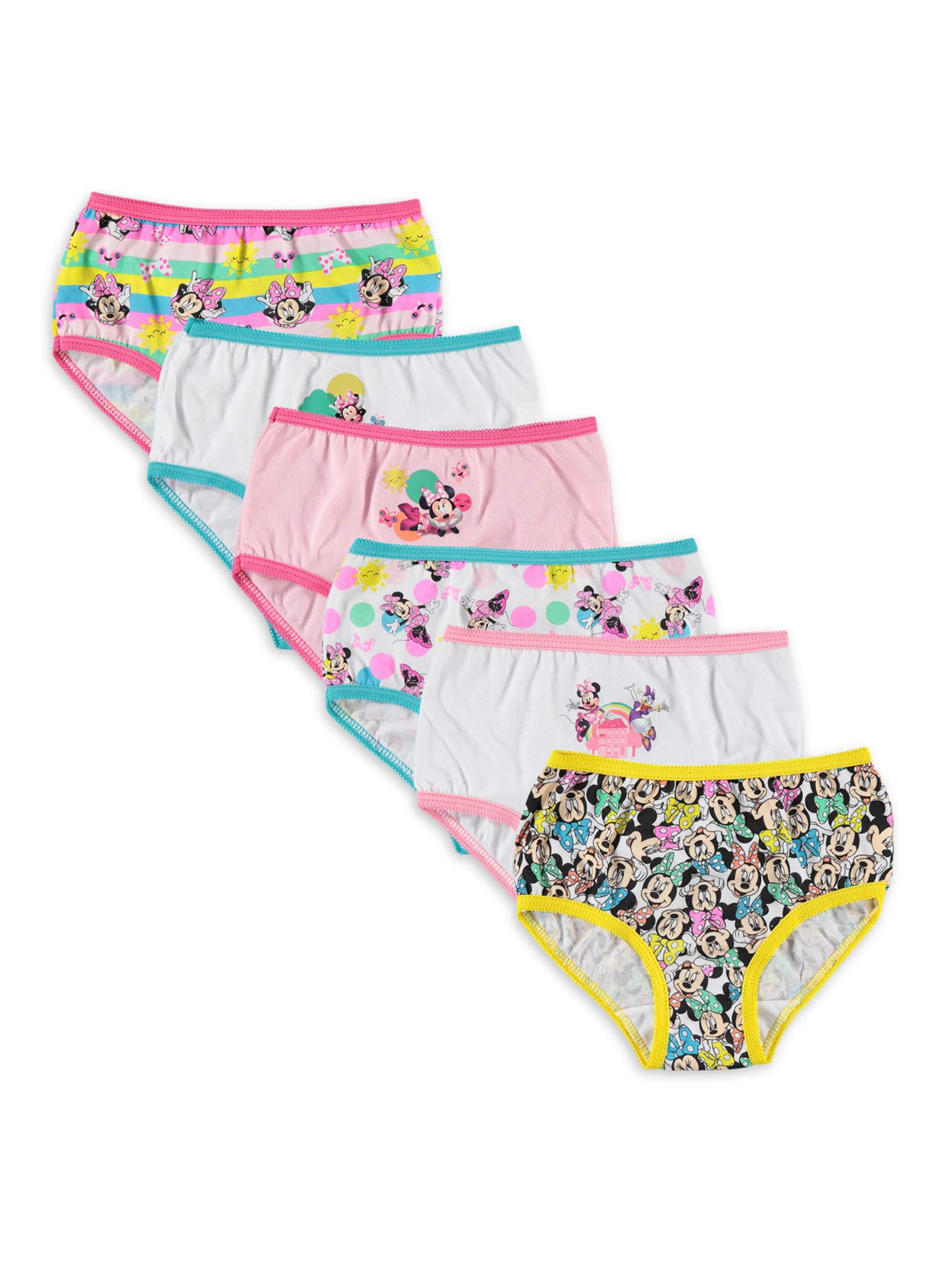 Disney Princess Toddler Girls' Panties, 6 Pack Sizes 2T-4T