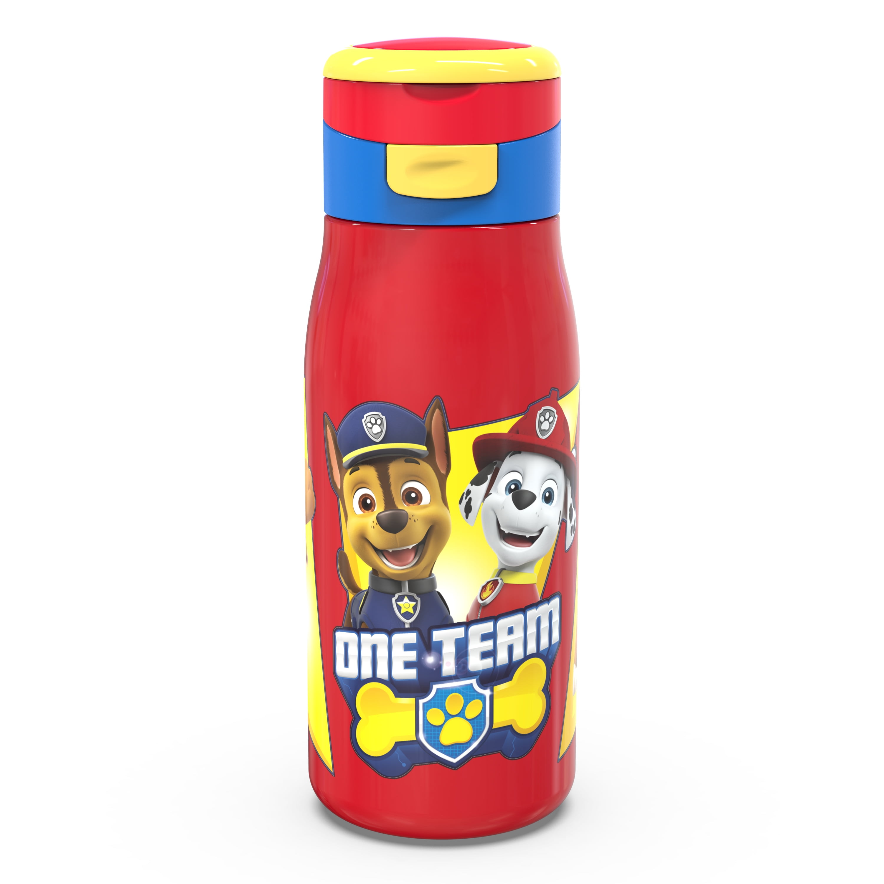 Zak Designs Paw Patrol Stainless Steel Bottle with Push Button