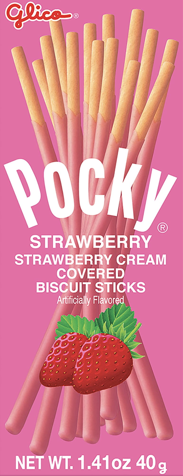 Pocky Glico Strawberry Creme Covered Biscuit Sticks, 1.41 Oz - DroneUp  Delivery