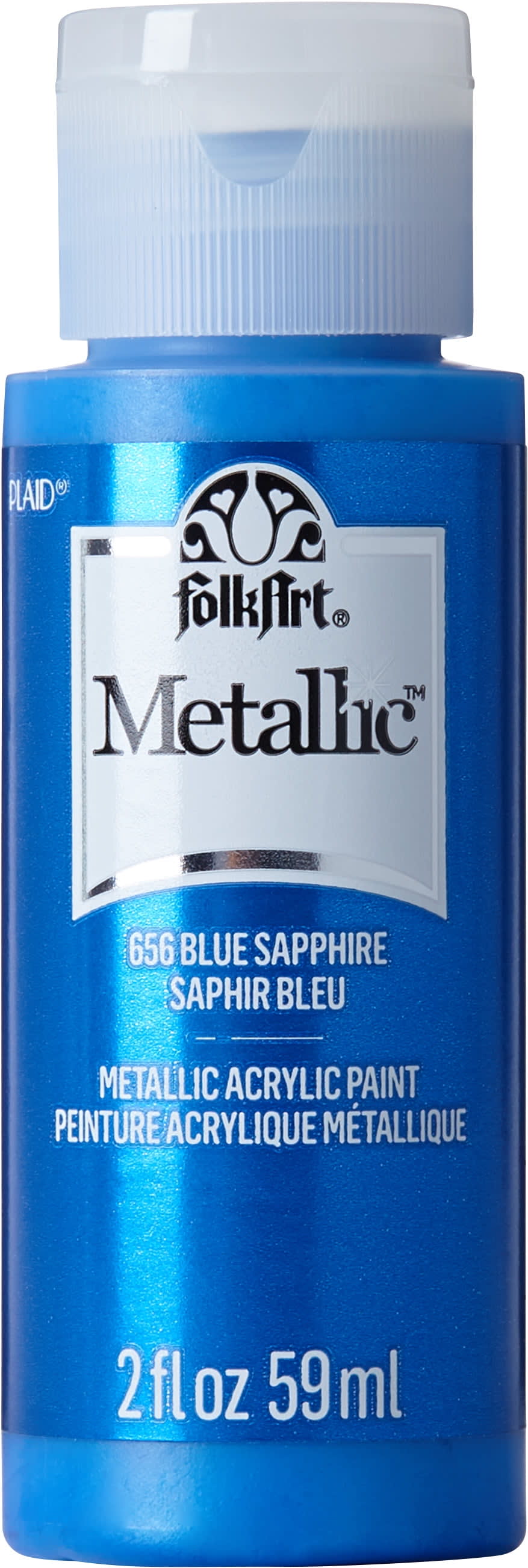 FolkArt Metallic Acrylic Craft Paint, Antique Gold, 8 fl oz