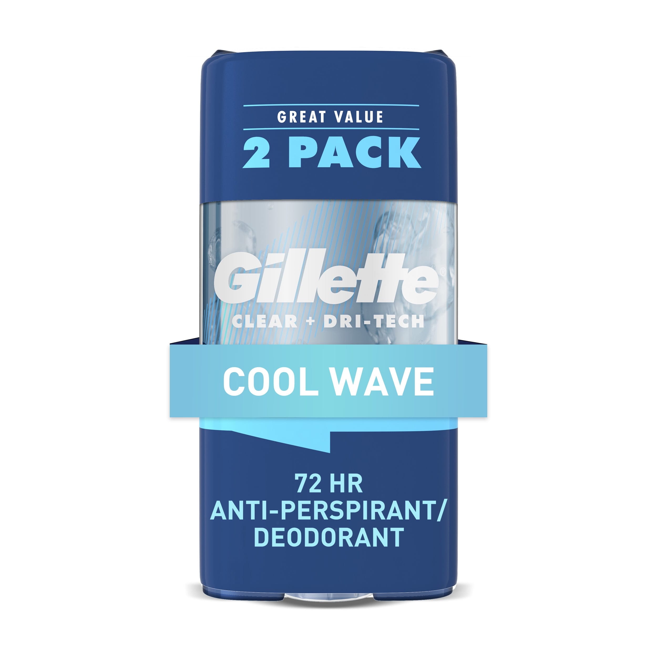 Gillette Antiperspirant and Deodorant for Men, Clear Gel, Cool