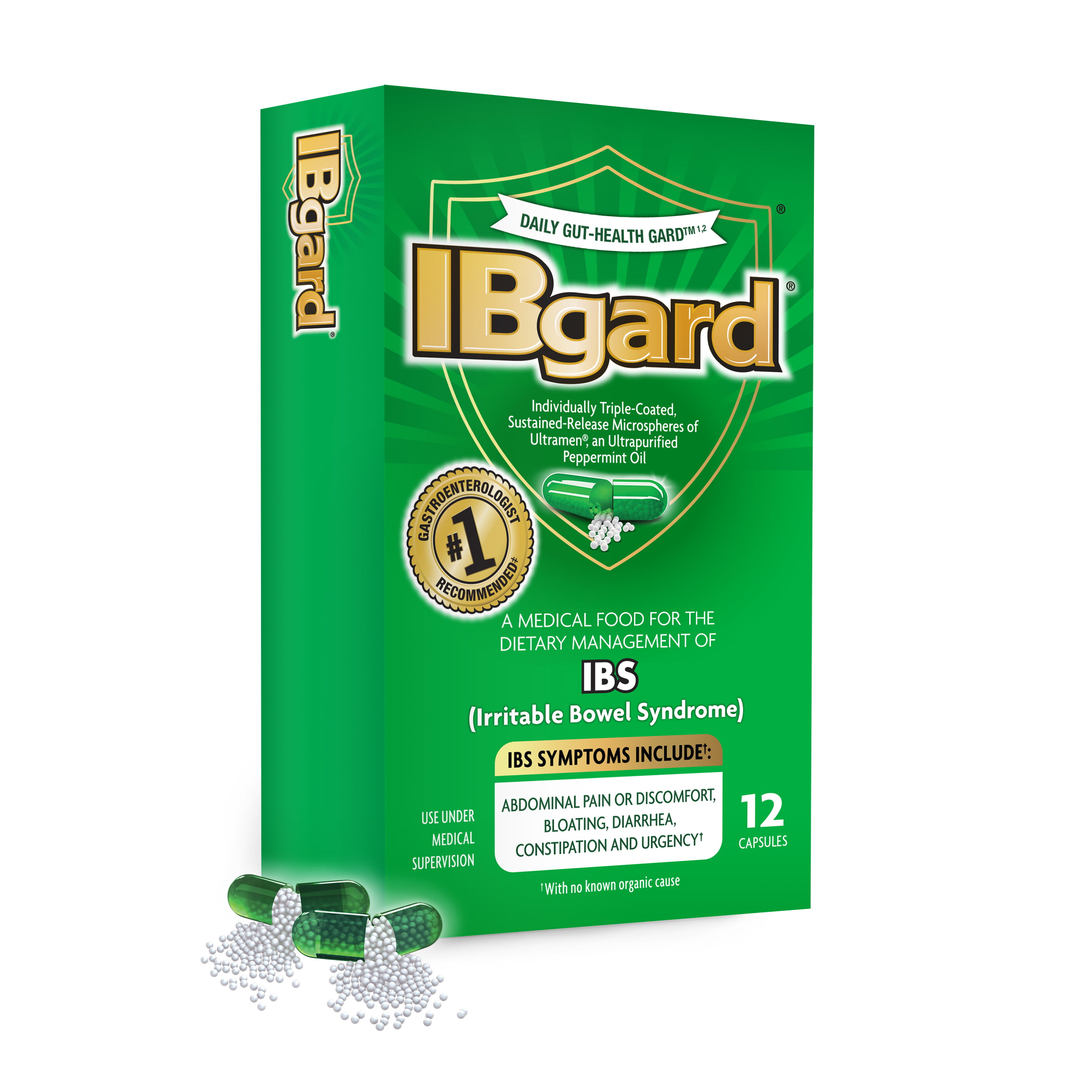 IBgard Daily Gut Health Support Dietary Supplement 12 Capsules