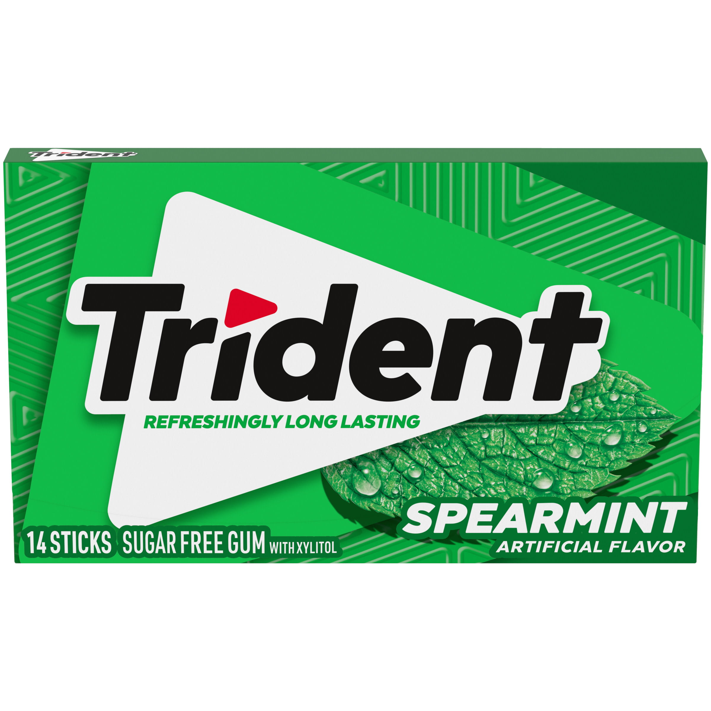 Xylitol Gum, Sugar Free, Spearmint, 50 Pieces