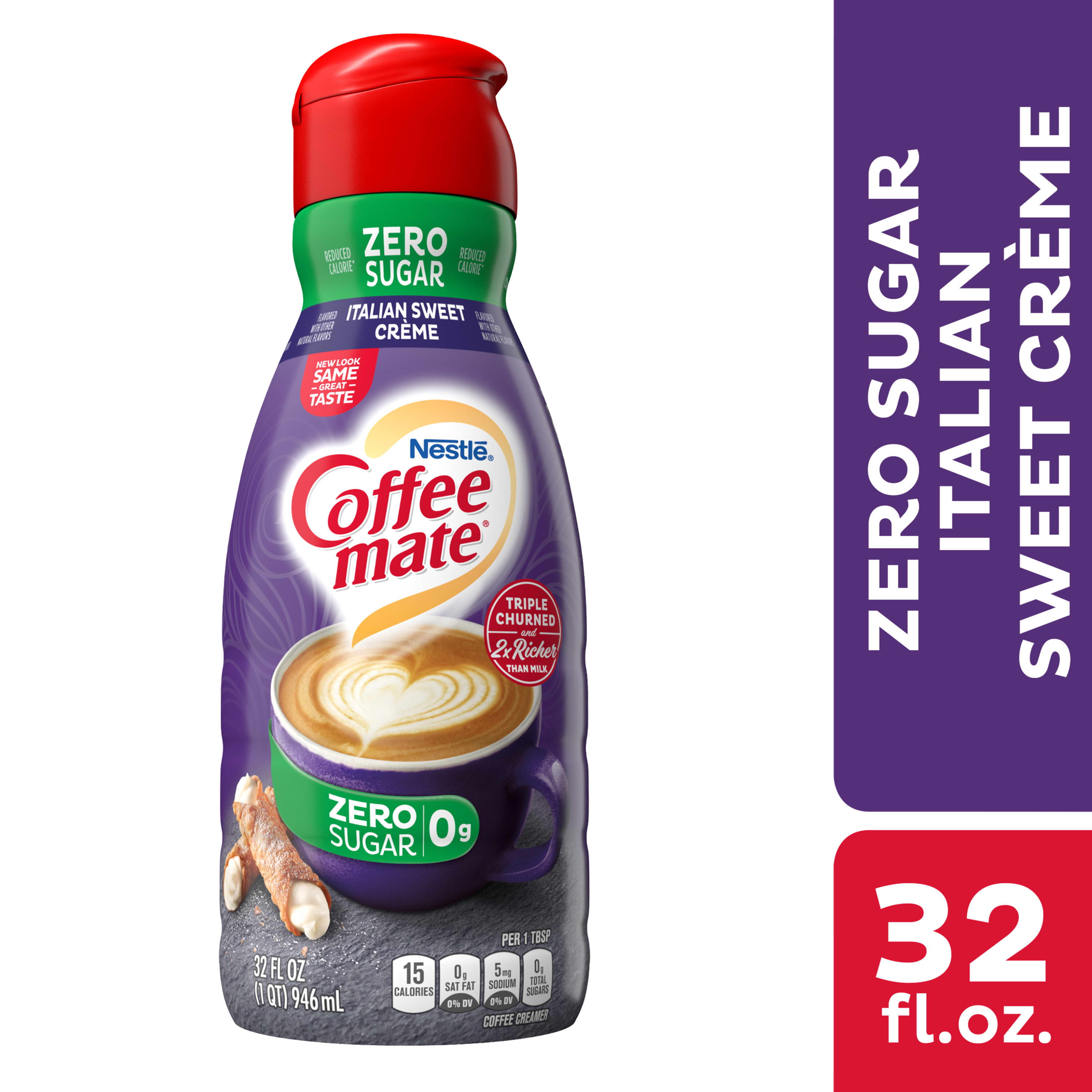 Zero Sugar French Vanilla Flavor Creamer 32 oz.