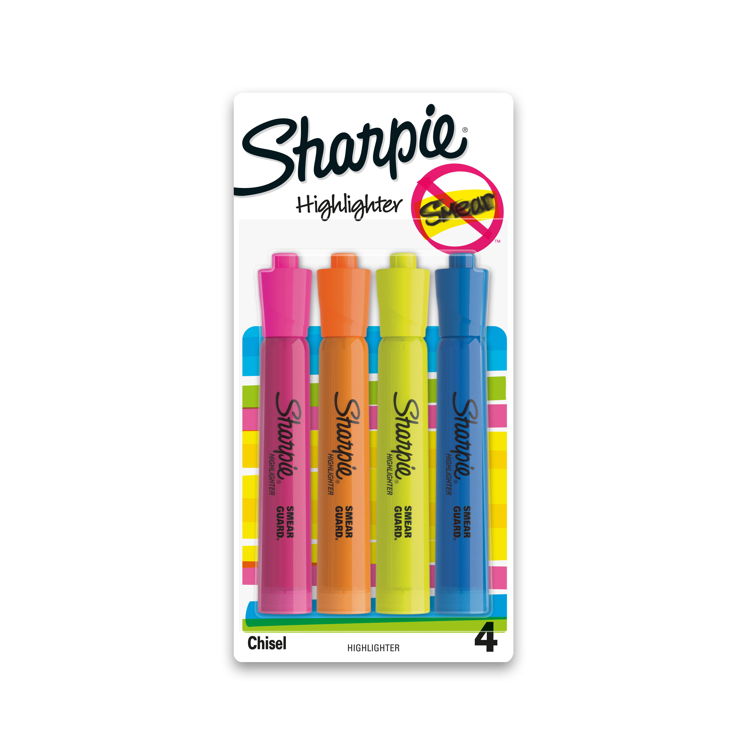 Sharpie Tank Highlighter Assorted 4 Count - DroneUp Delivery